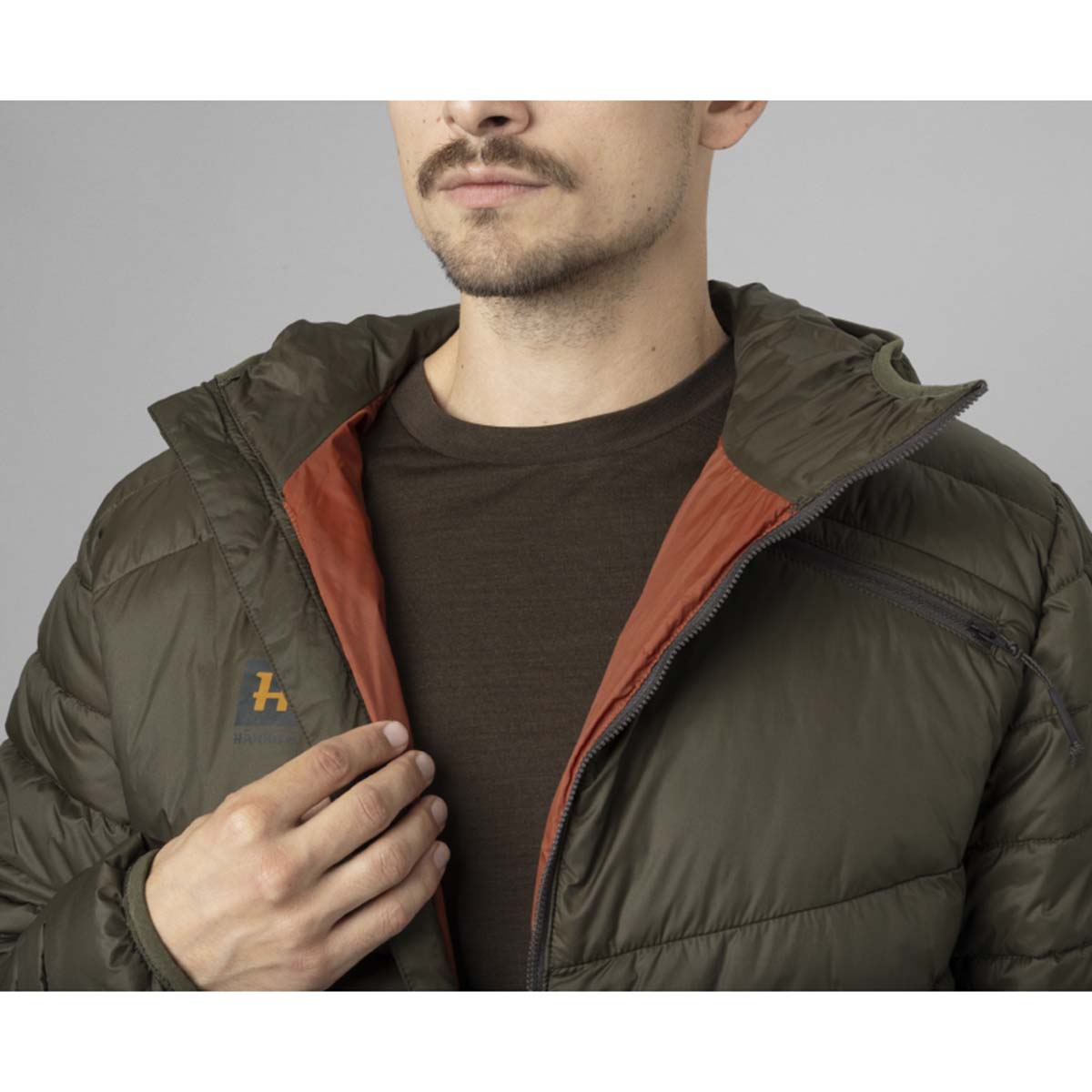 Harkila Logmar Insulated Packable Hooded Jacket - zip