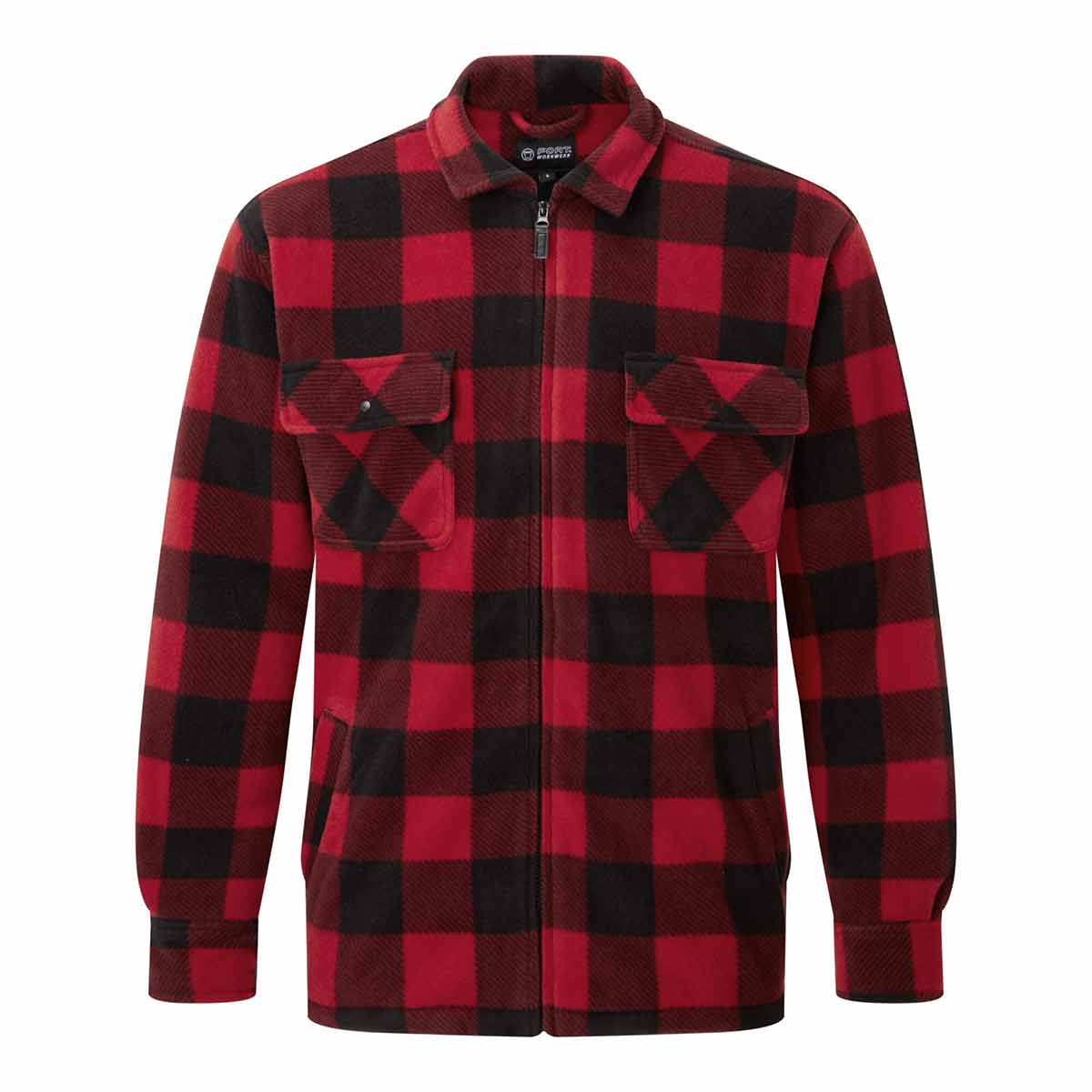 Fort Workwear Portman Shacket Red