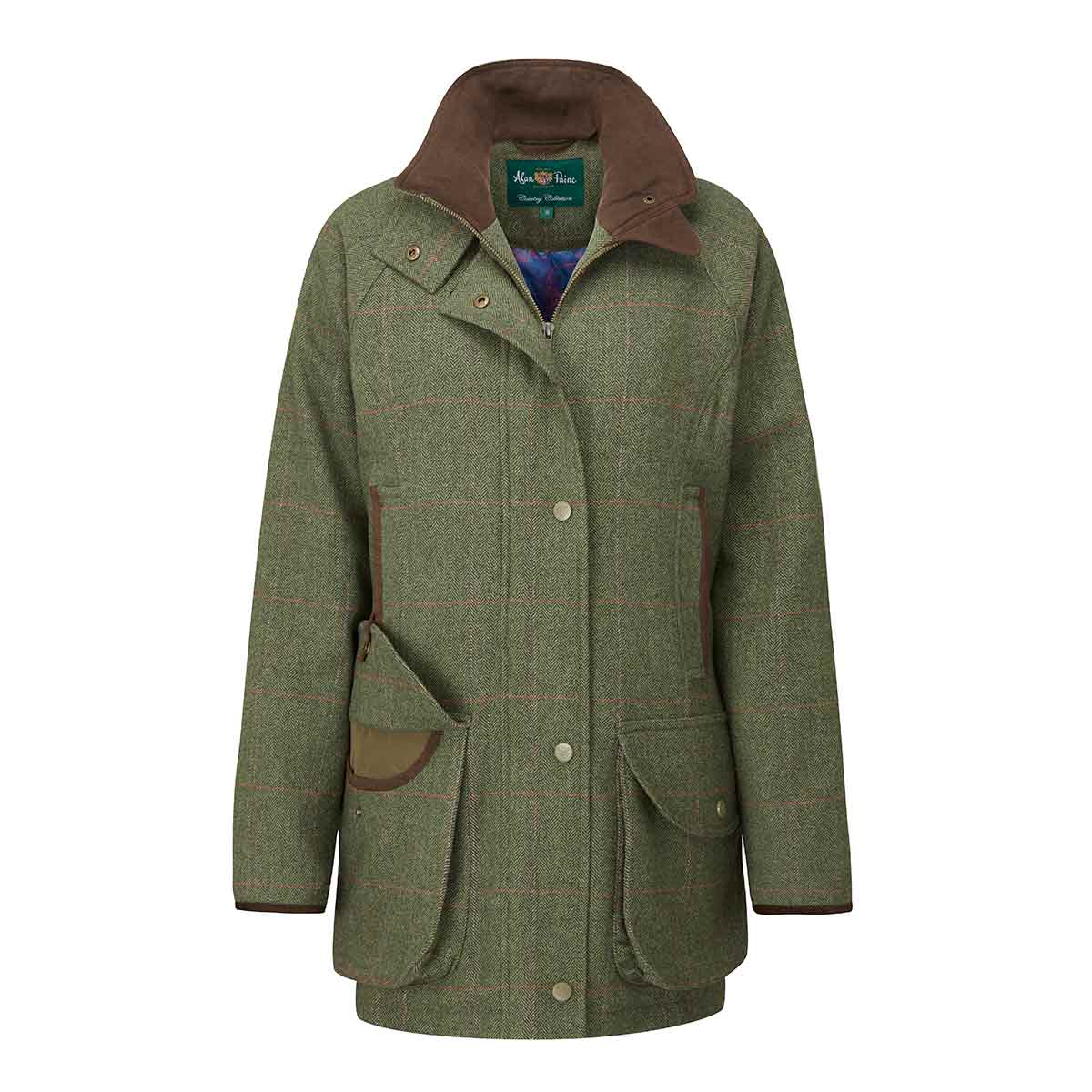 Alan Paine Combrook Ladies Tweed Shooting Coat Heath