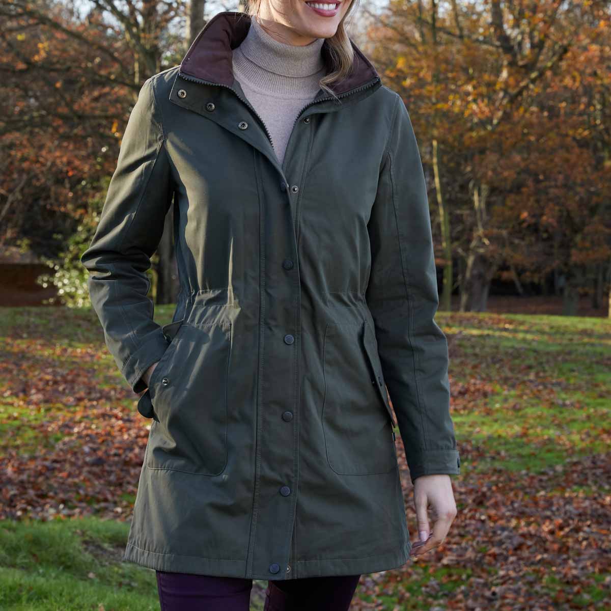 Alan-Paine-Milwood-Ladies-Jacket Olive