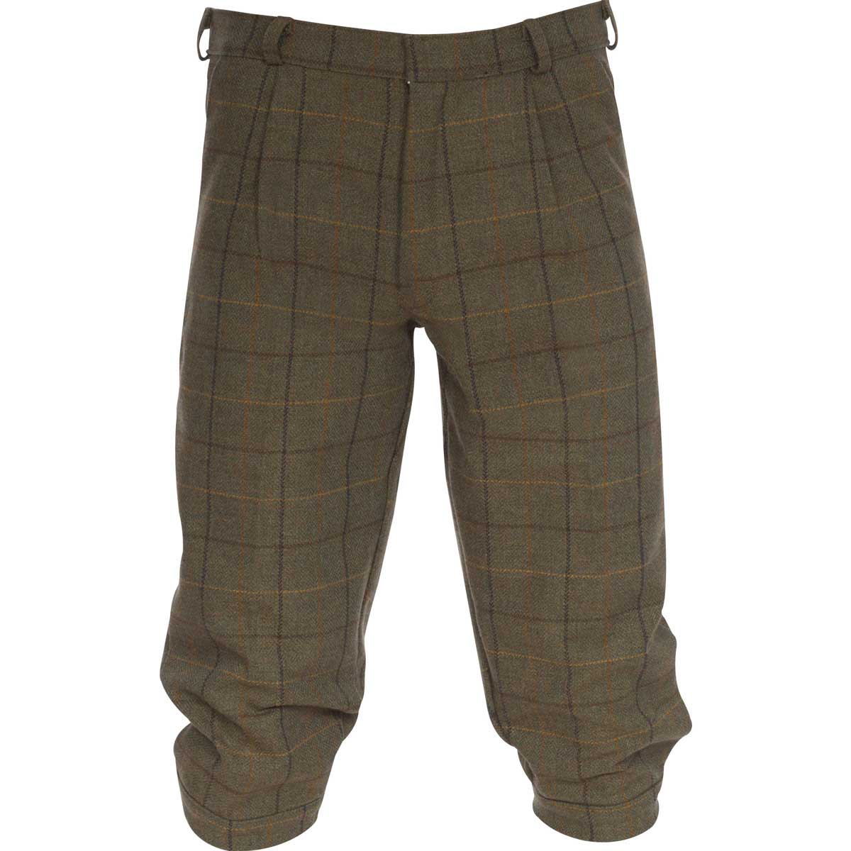 Alan Paine Rutland Gents Tweed Shooting Breeks - dark moss