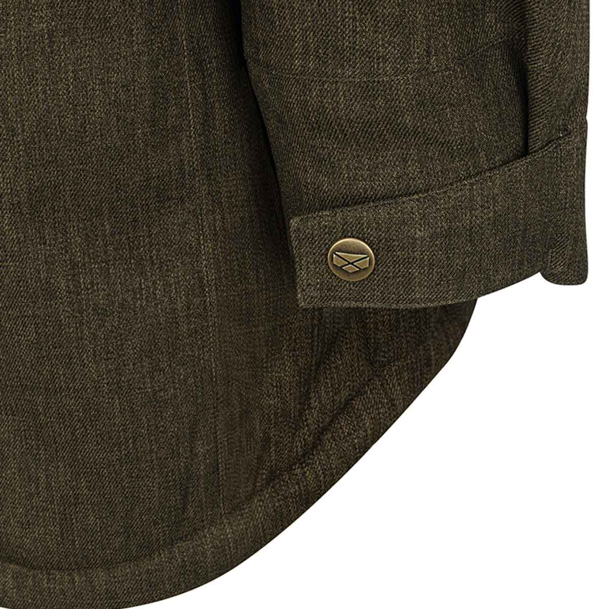 Hoggs of FiFe Argyll II Parka - green cuff detail