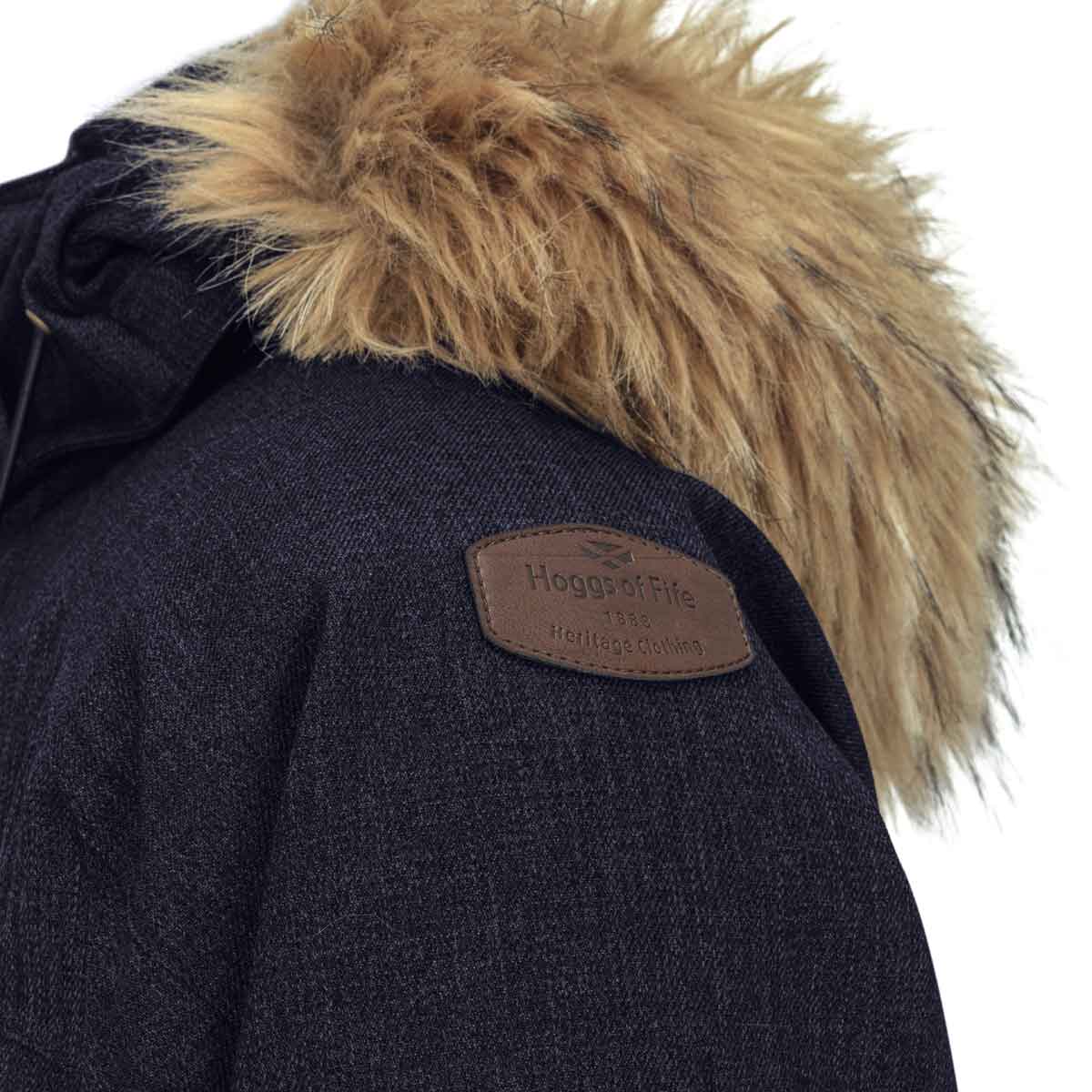 Hoggs of FiFe Argyll II Parka - navy good detail