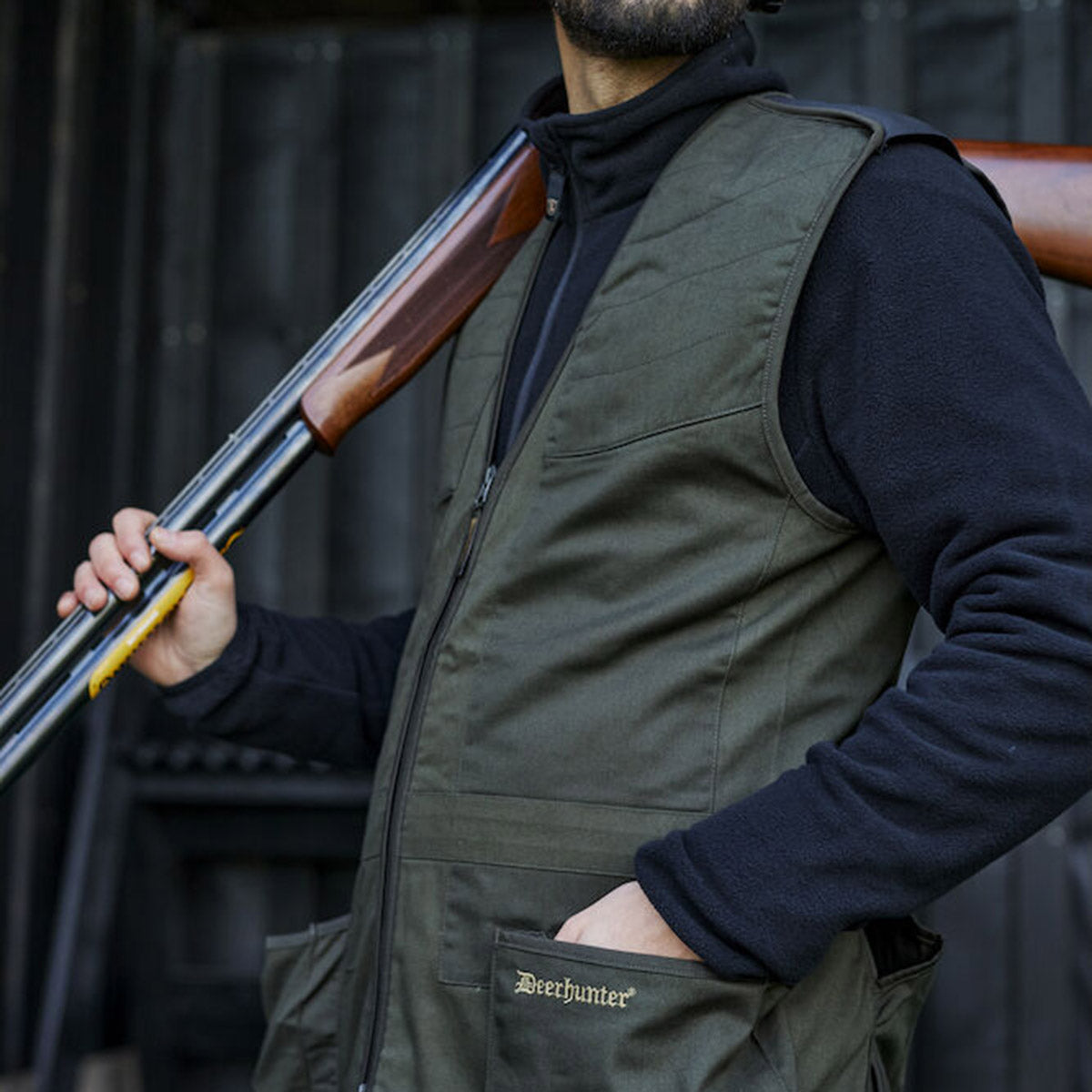 Deerhunter Atlas Shooting Waistcoat - On Model