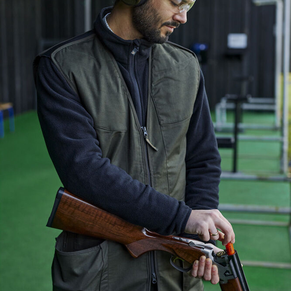 Deerhunter Atlas Shooting Waistcoat - On Model