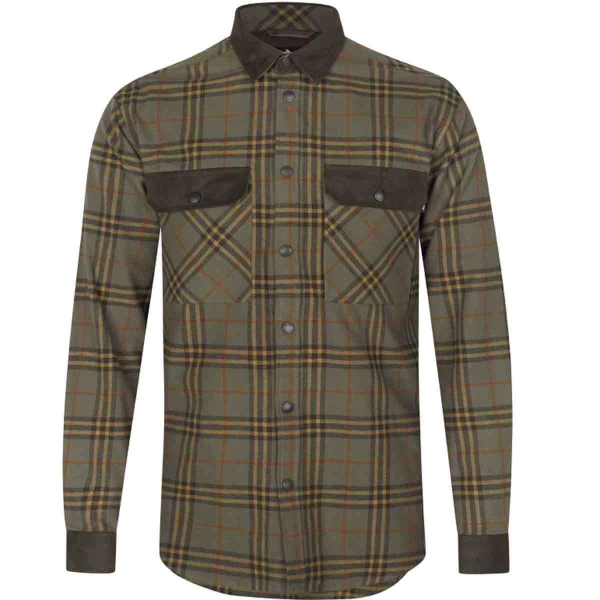 Seeland Banff Cotton Checked Shirt in Green