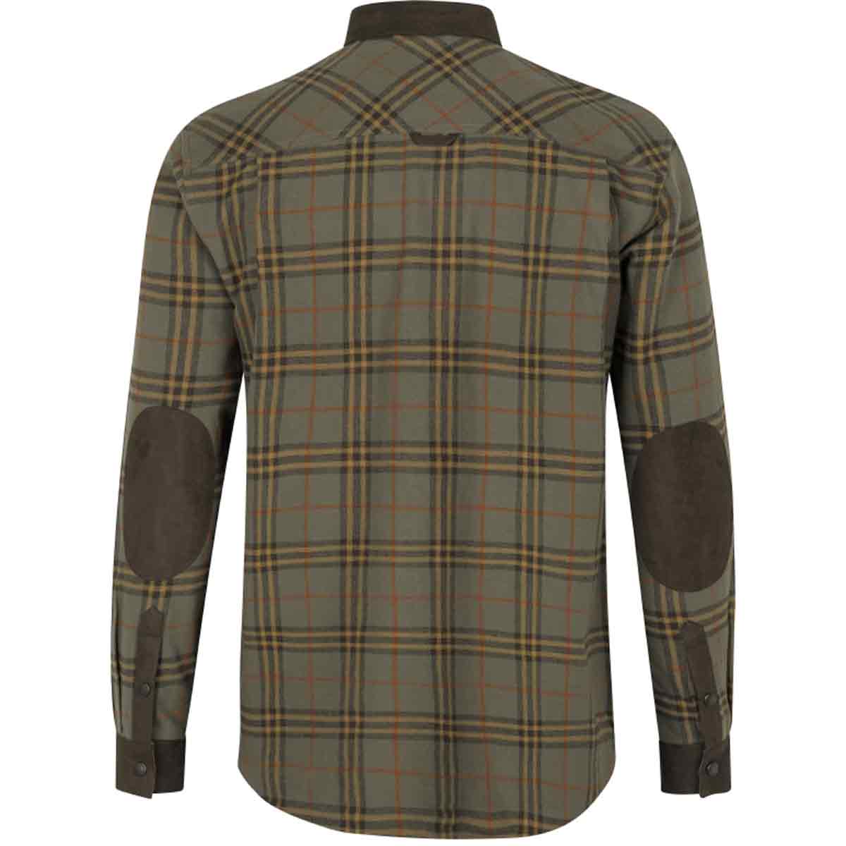 Seeland Banff Cotton Checked Shirt in Green - rear