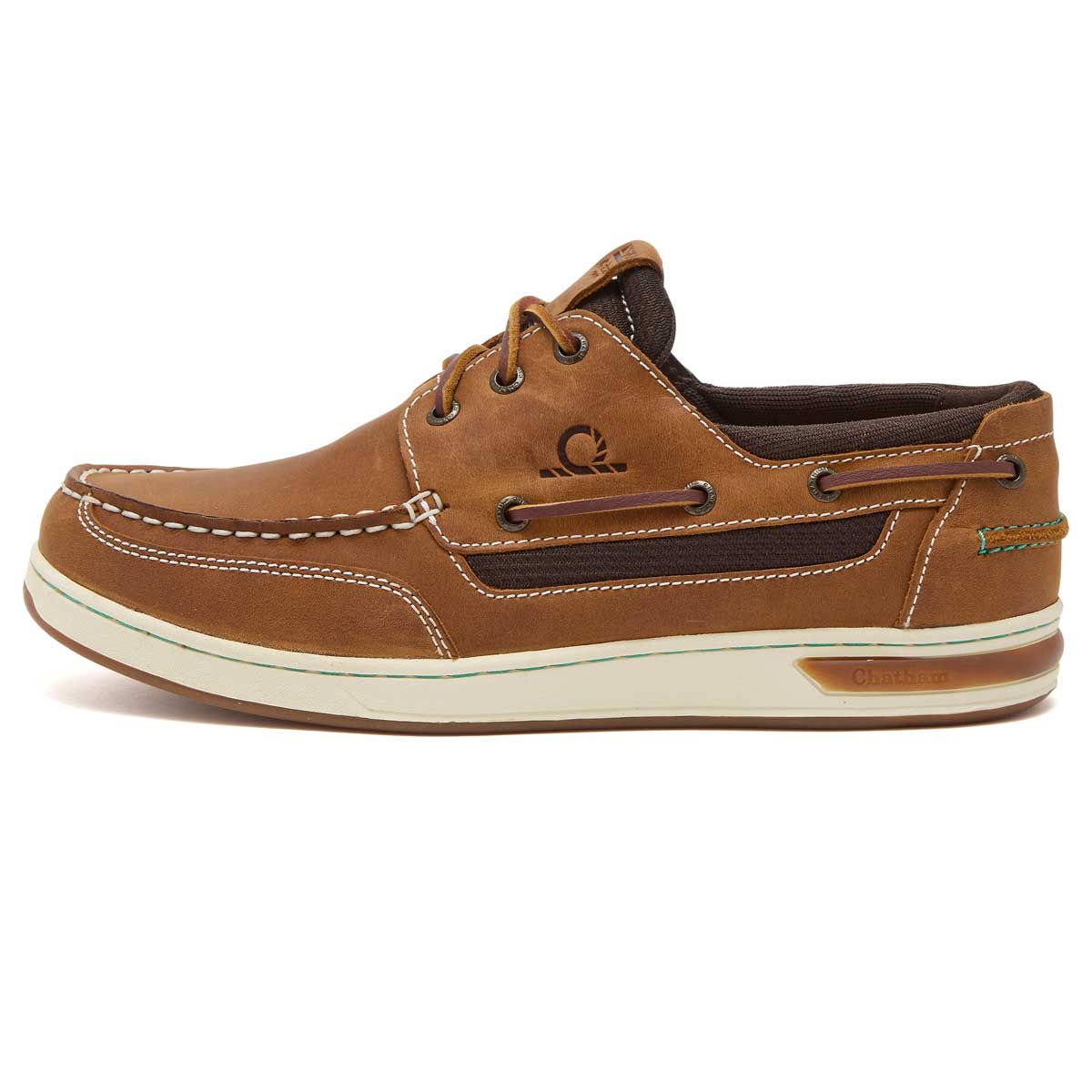 Chatham Buton G2 Men's Deck Shoes - Walnut Left