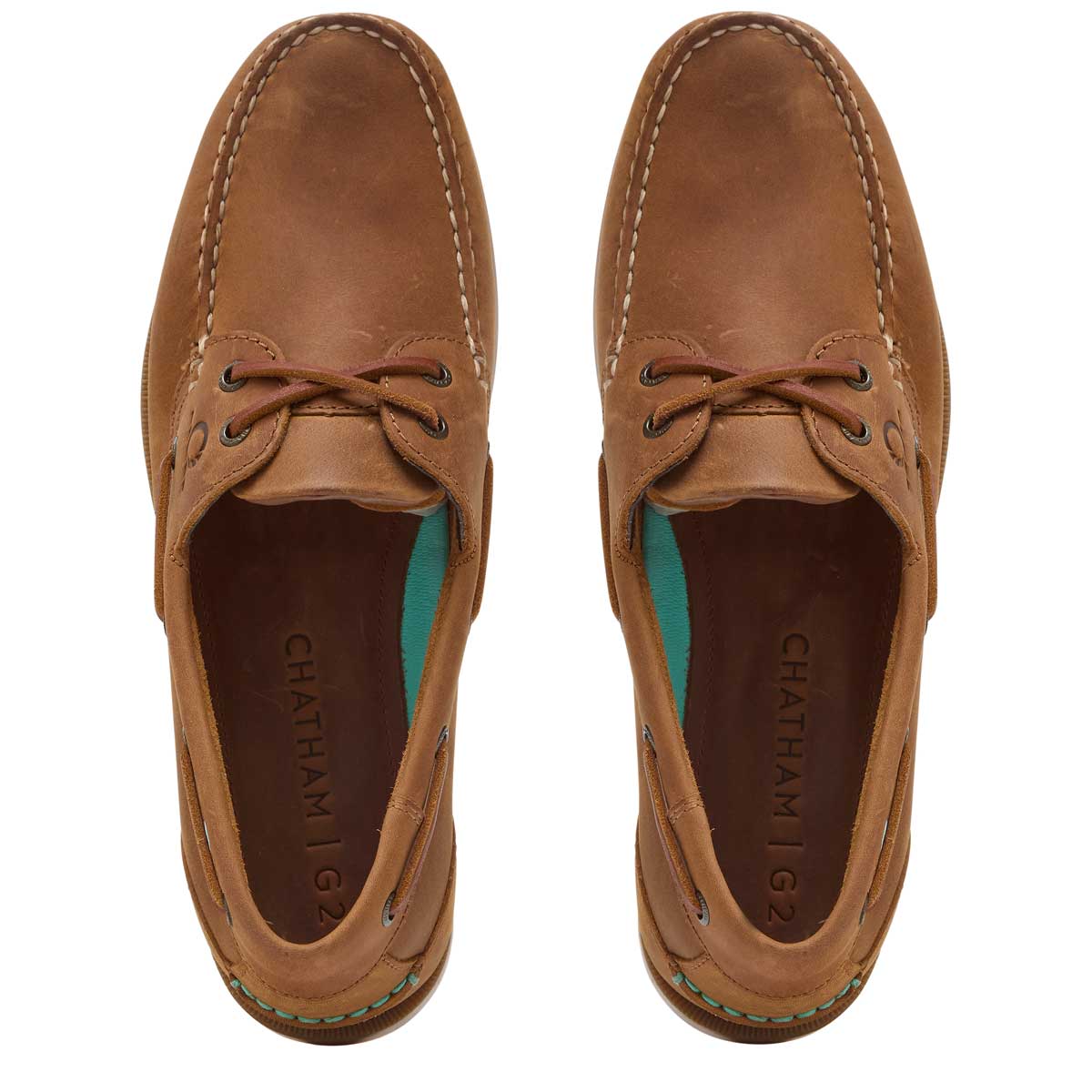 Chatham Deck Lady II G2 Women's Deck Shoes - Walnut - Top View