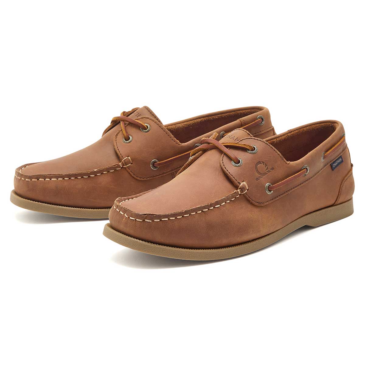 Chatham Galley II Men's Deck Shoes - Dark Tan