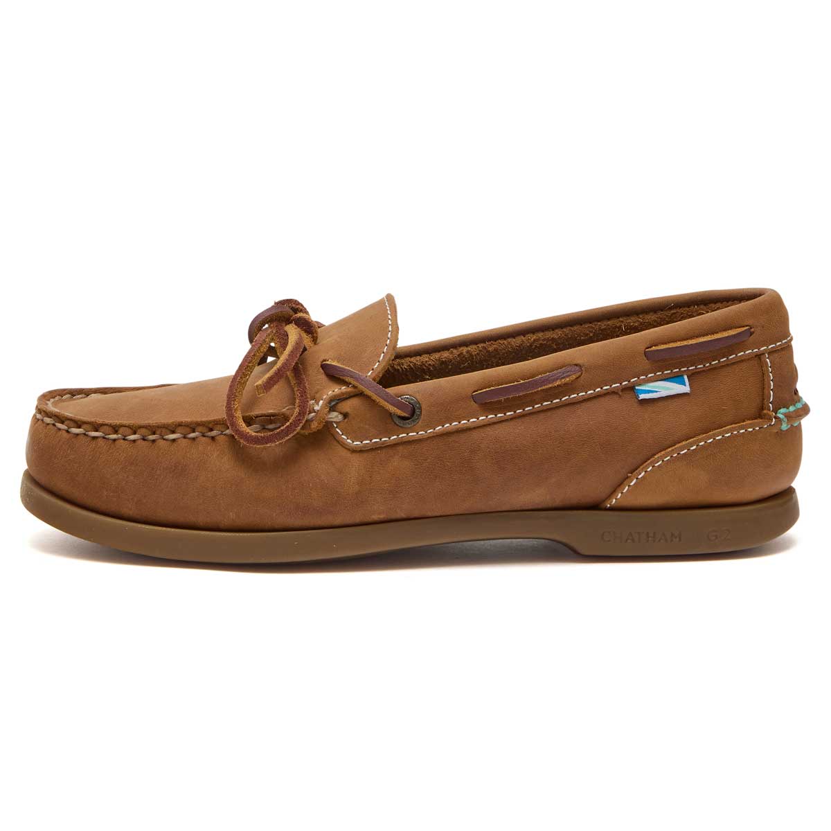 Chatham Olivia Lady G2 Women's Deck Shoes - Walnut - Left