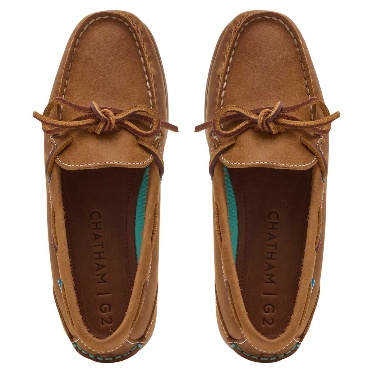 Chatham Olivia Lady G2 Women's Deck Shoes - Walnut - Top View