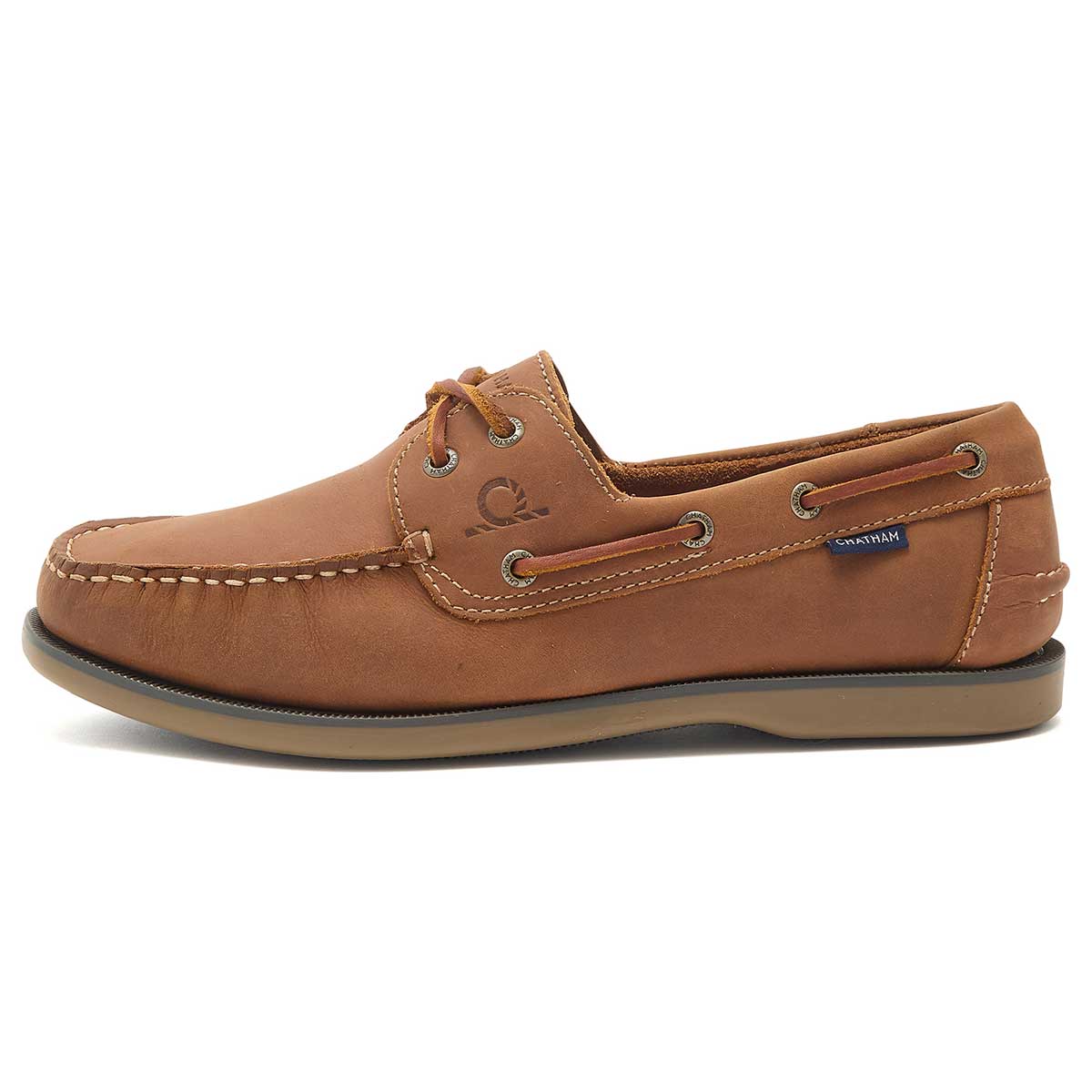 Chatham Whitstable Men's Deck Shoes - Tan - Left