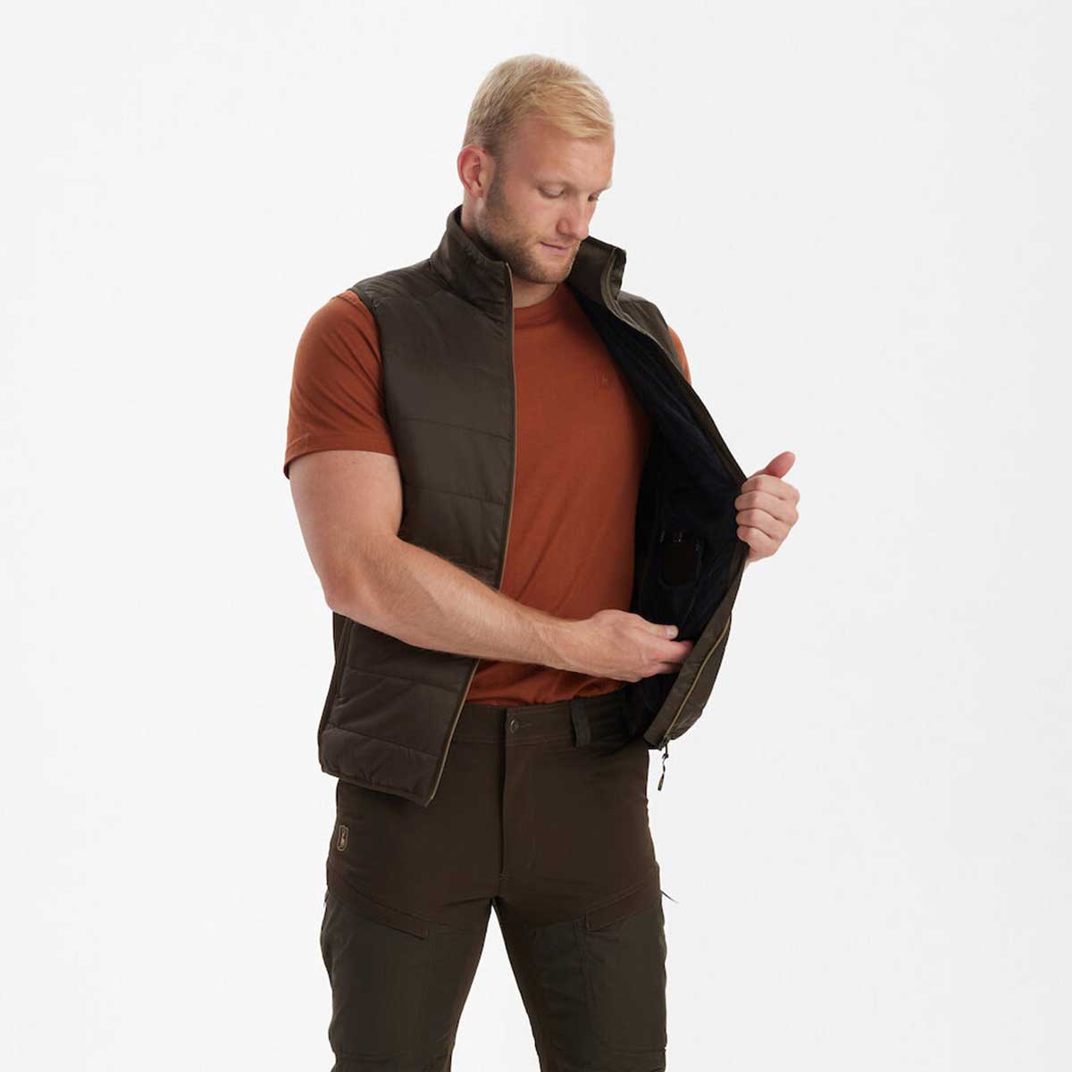 Deerhunter Heat Padded Waistcoat - on model