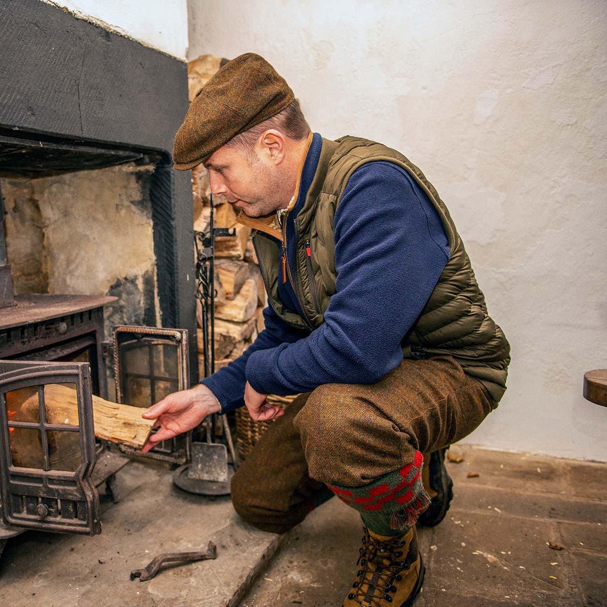 Harkila Driven Hunt Insulated Waistcoat - On Model