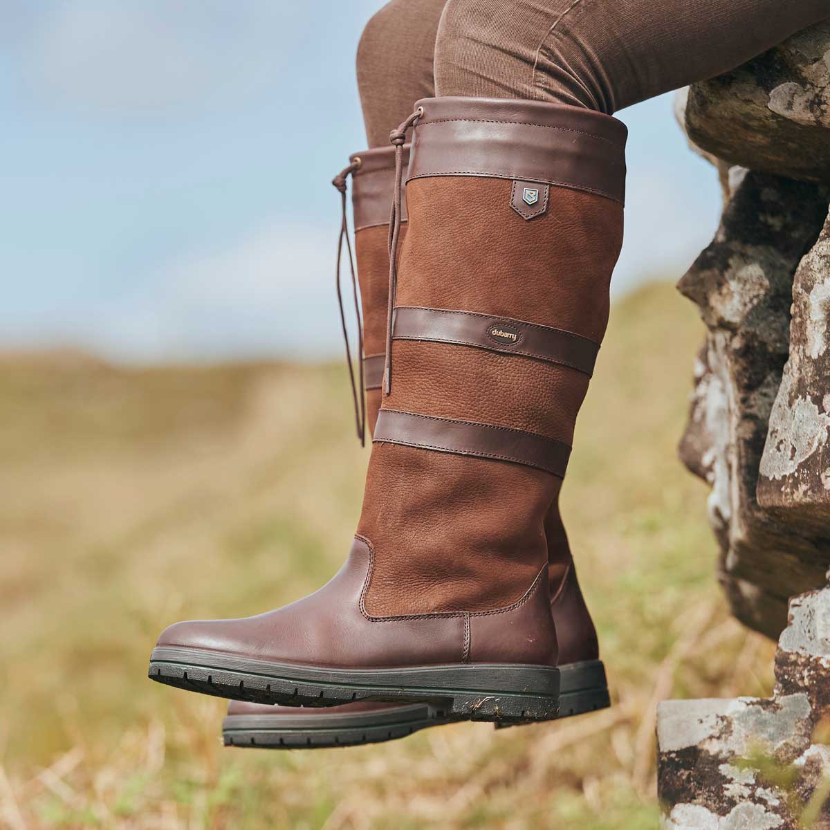 Dubarry Galway ExtraFit Country Boot - walnut lifestyle