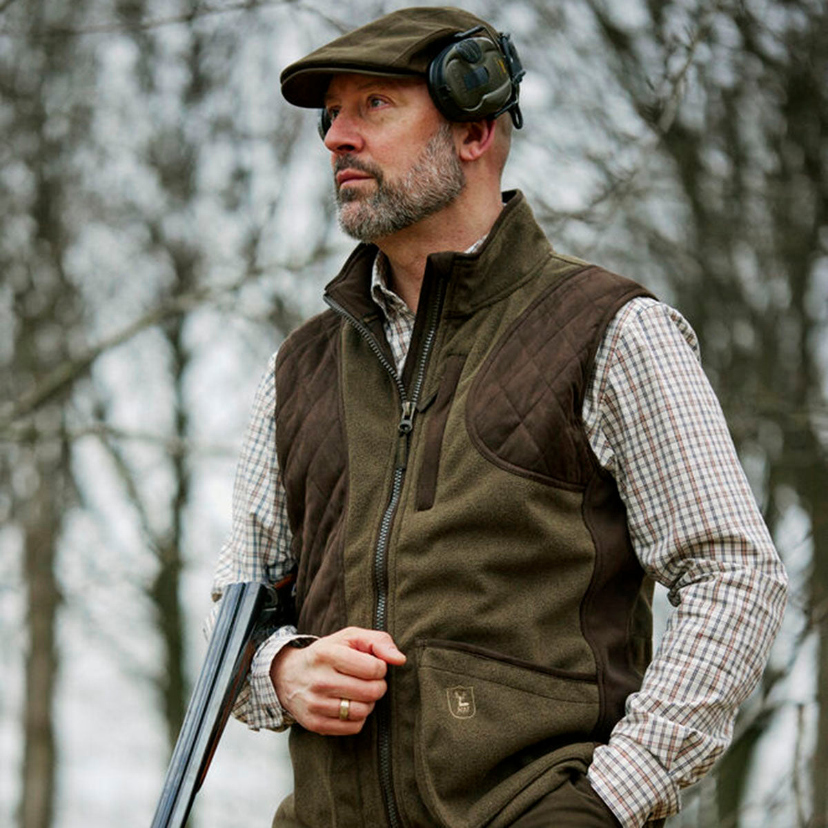 Deerhunter Gamekeeper Shooting Waistcoat - On Model
