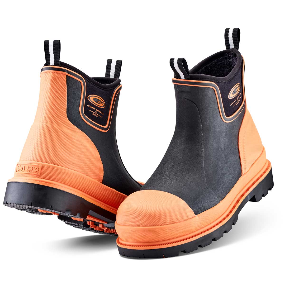 Grubs Safety Ceramic Driver Safety Boots - black/orange