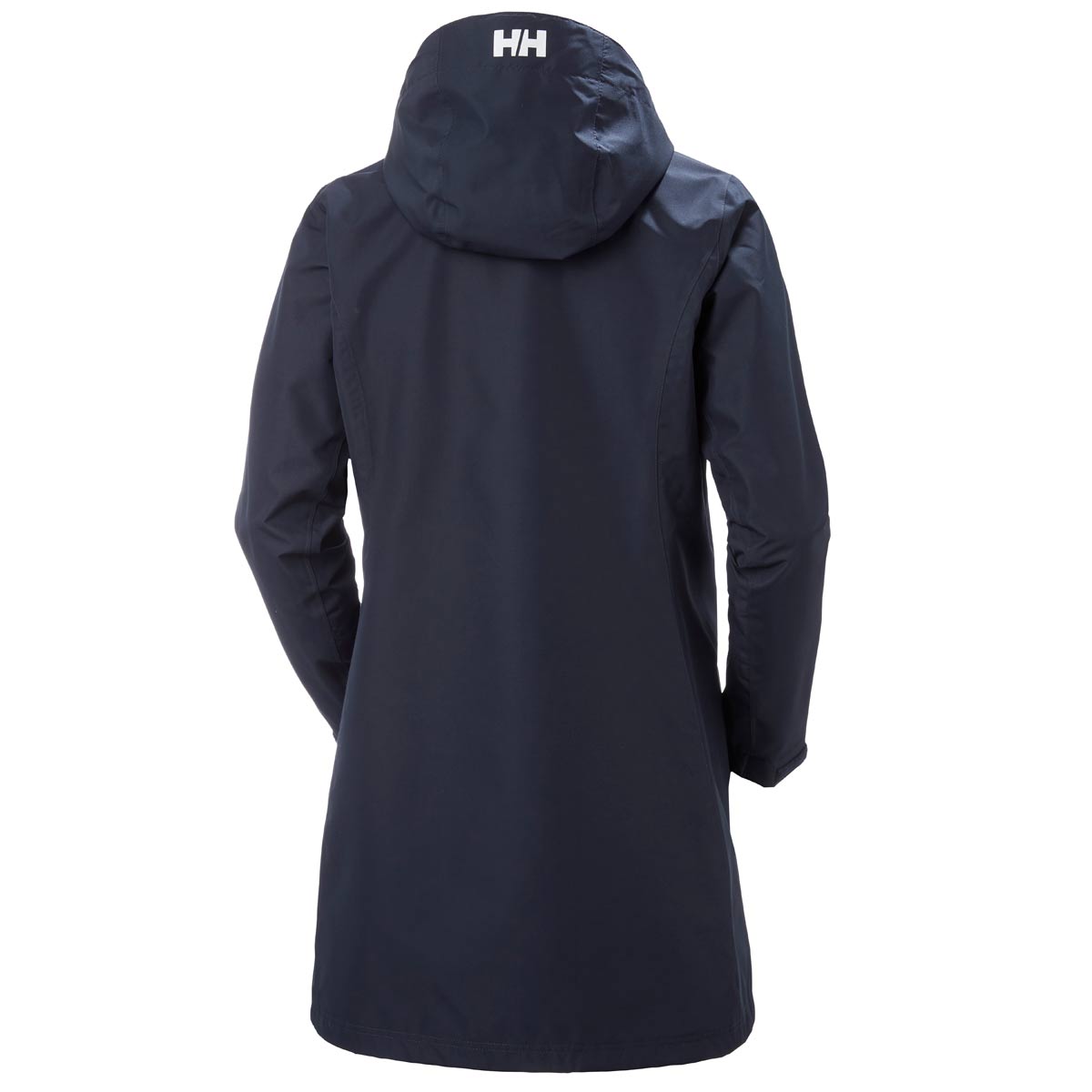 Helly Hansen Womens Long Belfast Winter Jacket - navy rear