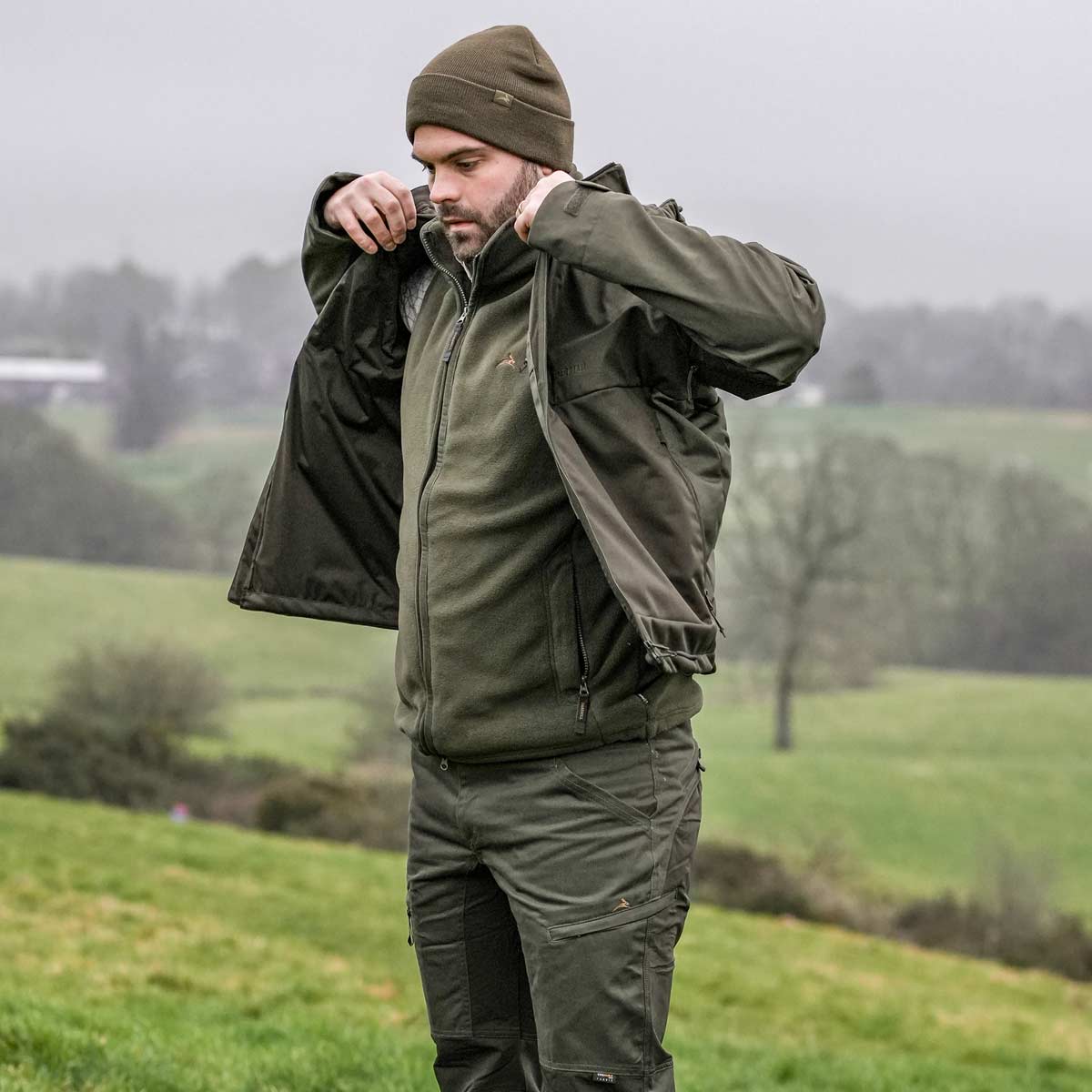 Harehill Ridgegate Active Hybrid Softshell Jacket - On Model