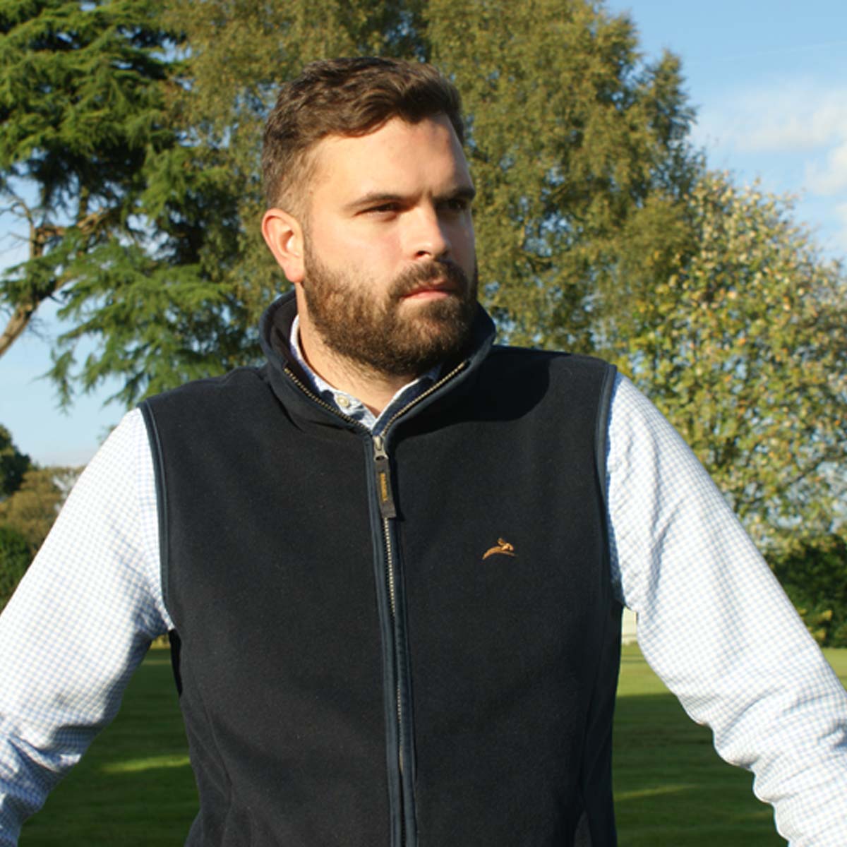 Harehill Birtles Fleece Gilet - Navy - Lifestyle