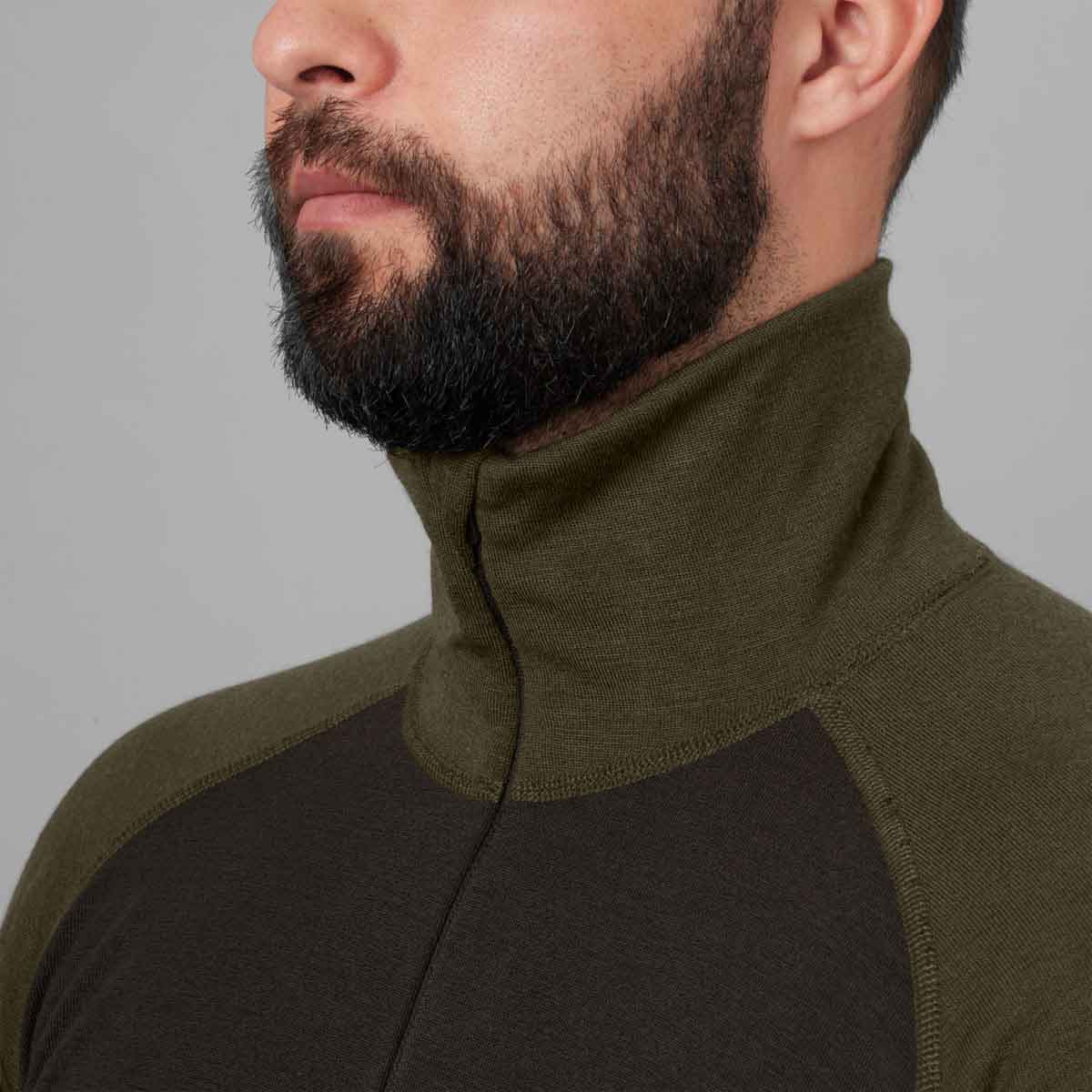 Harkila Base Warm Zip Neck - high neck