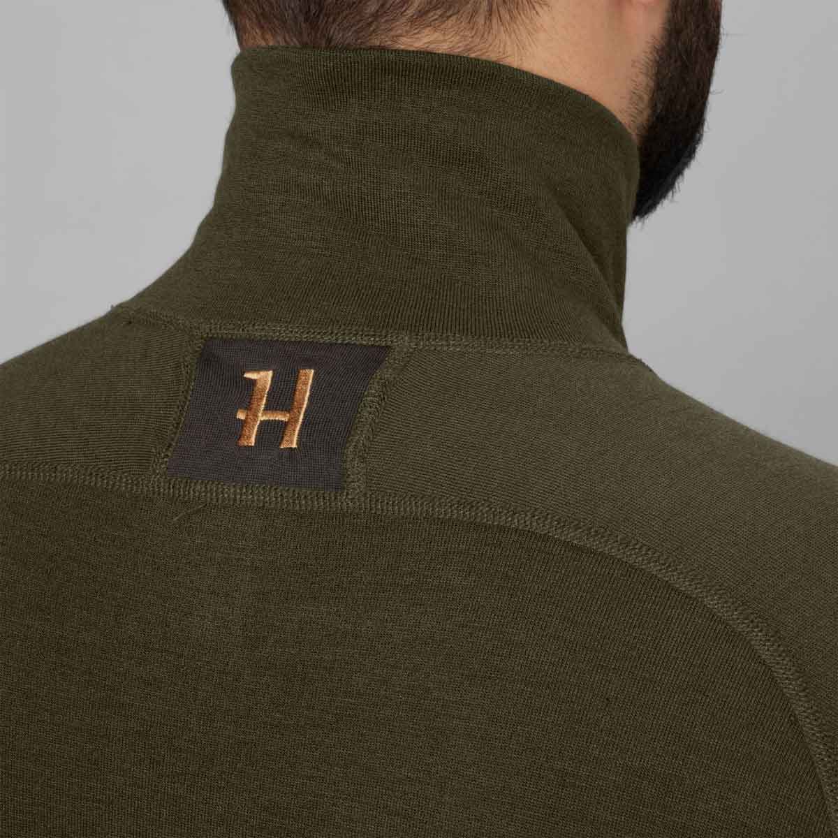 Harkila Base Warm Zip Neck - rear logo