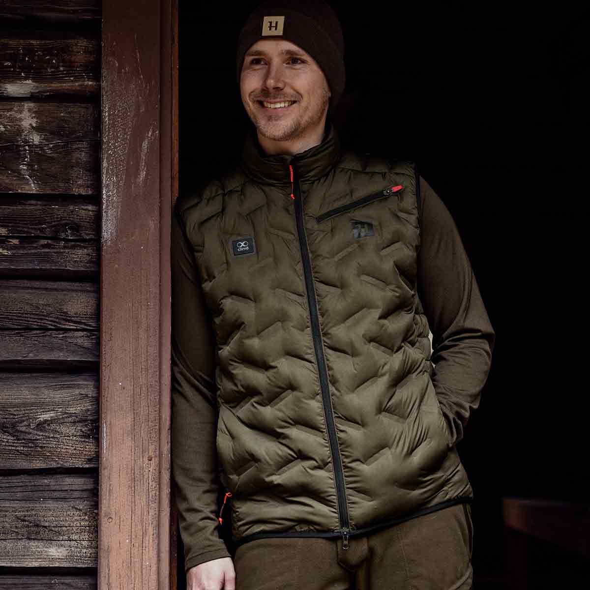 Harkila Clim8 Insulated Waistcoat - On Model