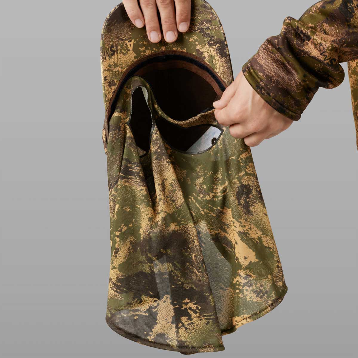 Harkila Deer Stalker Camo Cap with Mesh - detachable