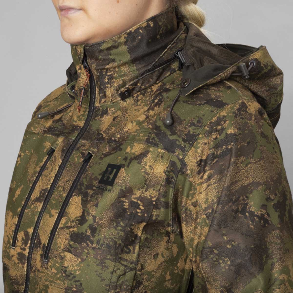 Harkila Deer Stalker Women's Camo HWS Jacket - Chest detail