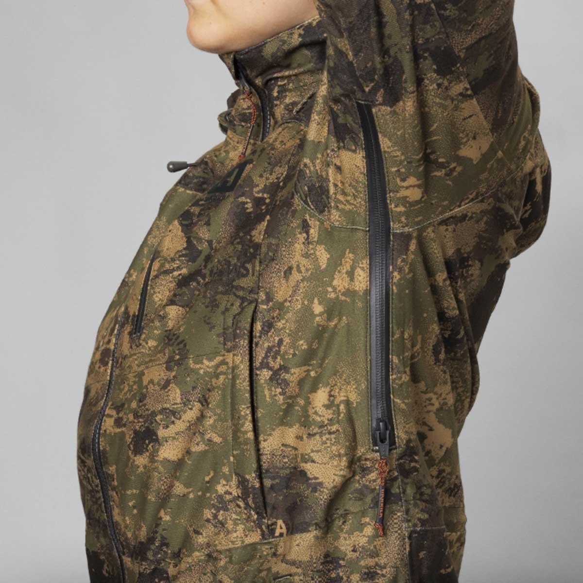 Harkila Deer Stalker Women's Camo HWS Jacket - Under arm Ventilation Zips