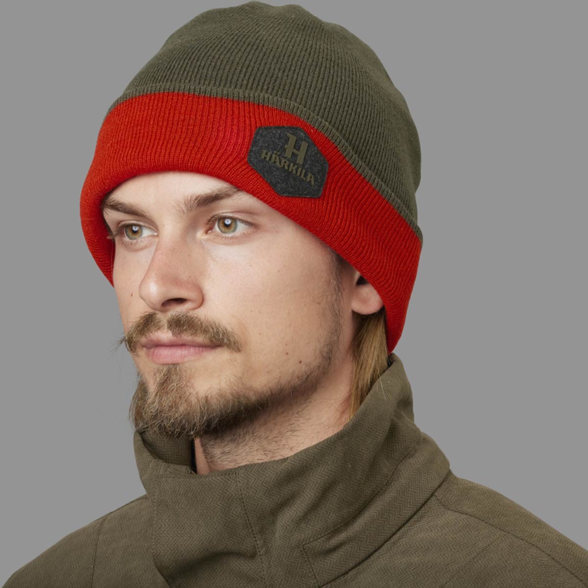 Harkila Driven Hunt Reversible Beanie - On Model