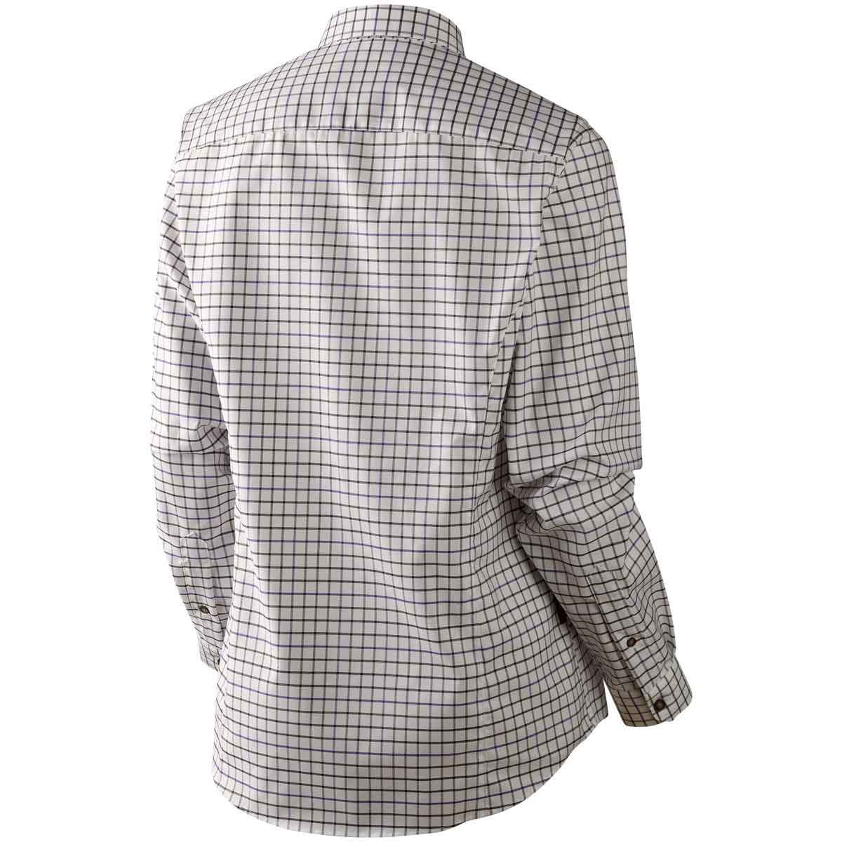 Harkila Lancaster Lady Shirt - blackberry check rear