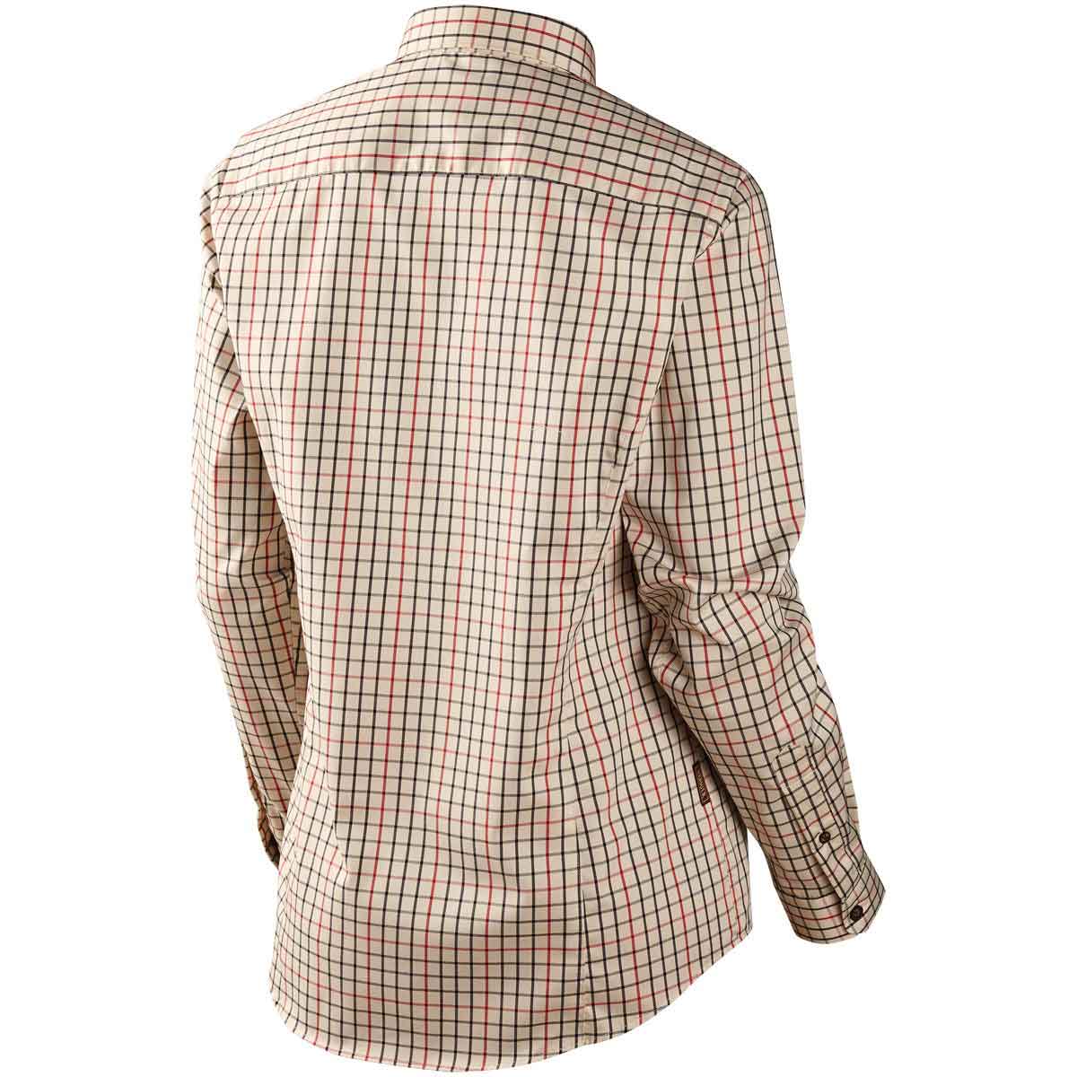 Harkila Lancaster Lady Shirt- red check rear