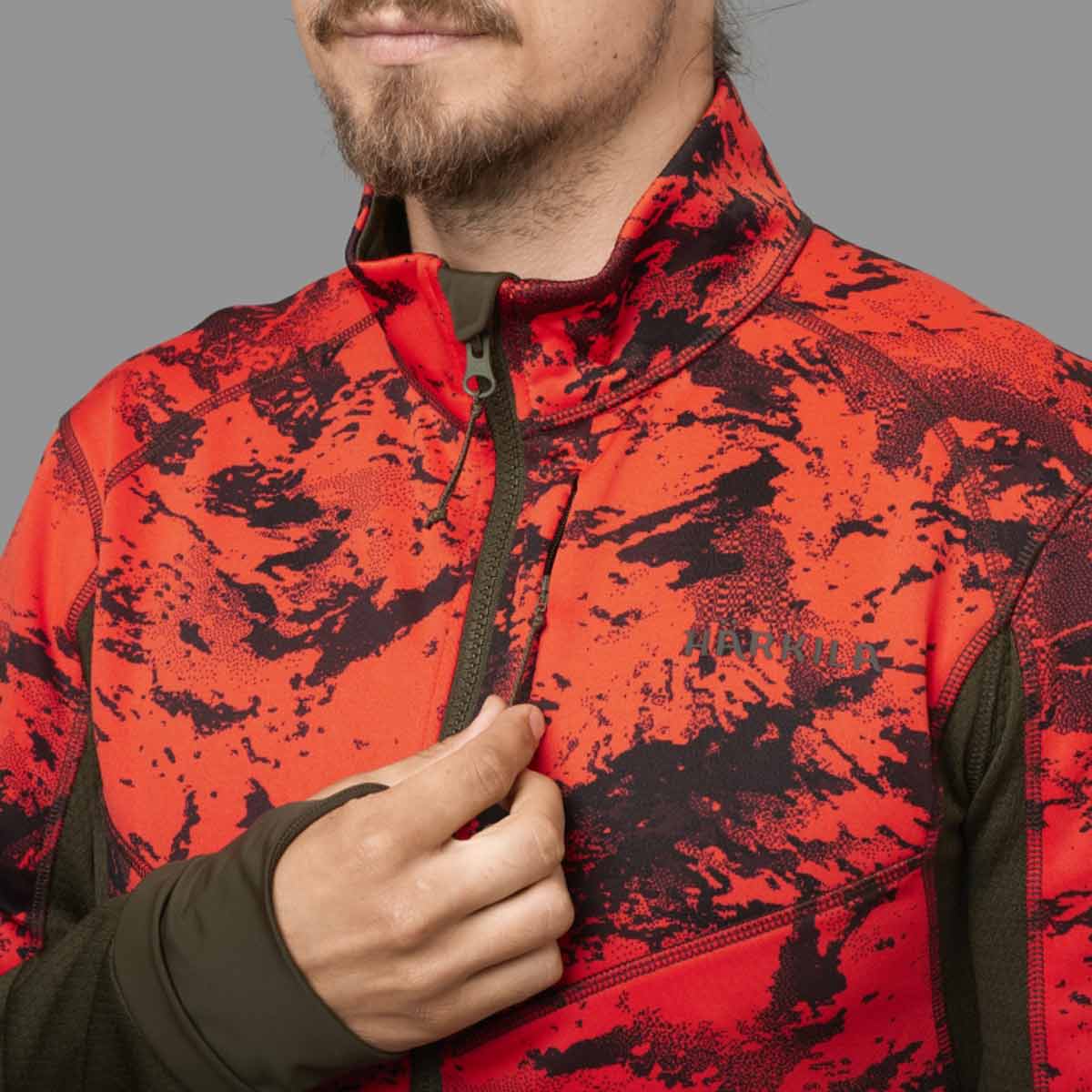 Harkila Wild Boar Pro Camo Fleece Jacket - Close Up