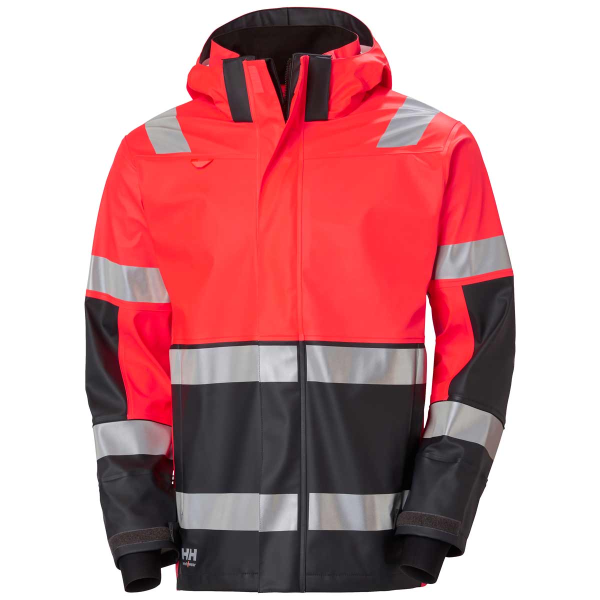     Helly-Hansen-Alna-2.0-Hi-Vis-Rain-Jacket-Red-Ebony-Front