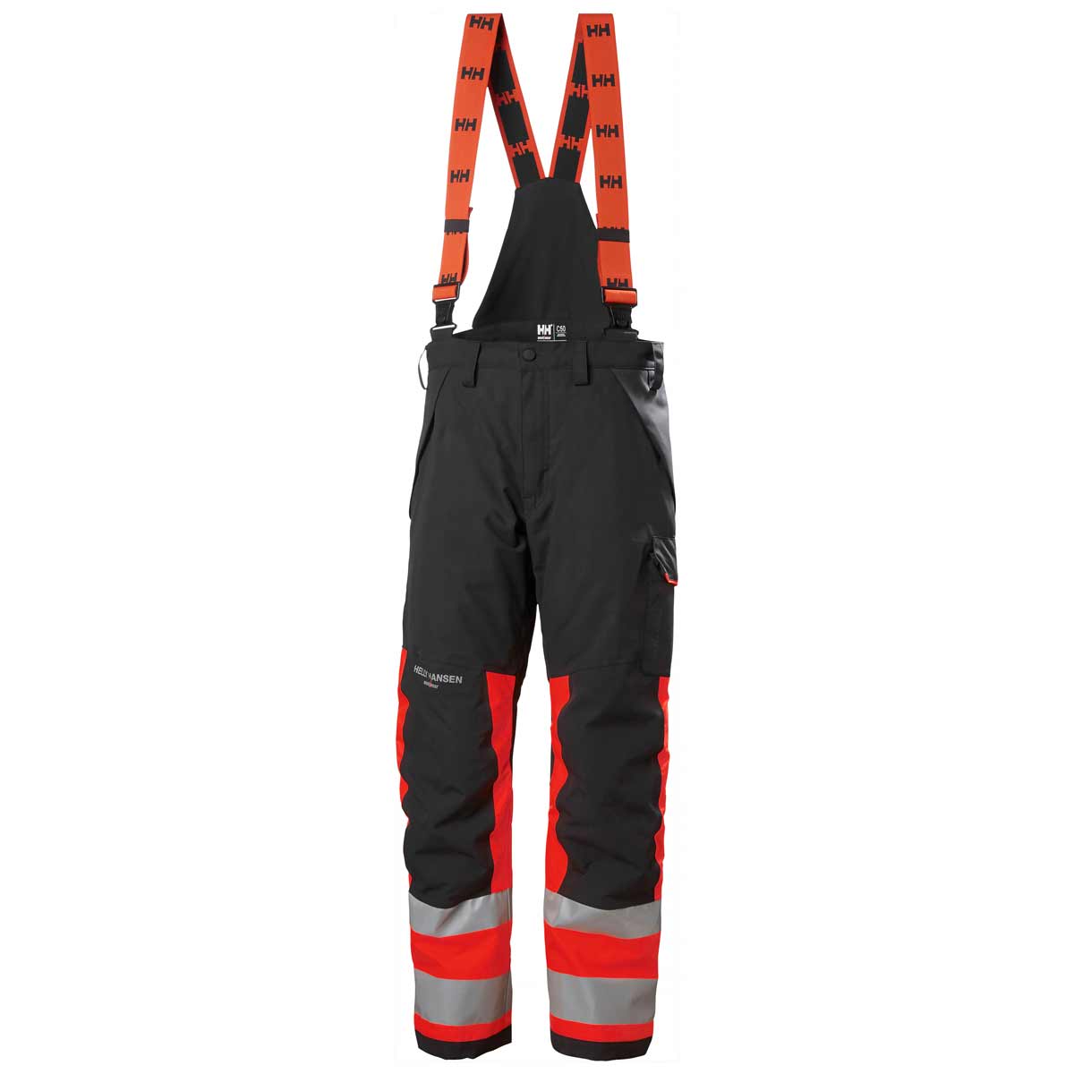     Helly-Hansen-Alna-2.0-Hi-Vis-Waterproof-Shell-Bib-Pant-Class-1-Red-Ebony