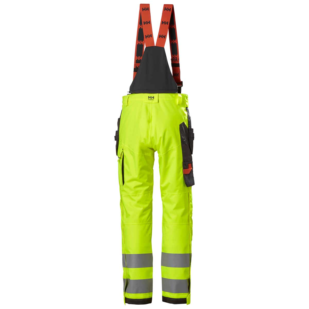     Helly-Hansen-Alna-2.0-Hi-Vis-Waterproof-Shell-Construction-Bib-Pant-Class-2-Yellow-Rear-a