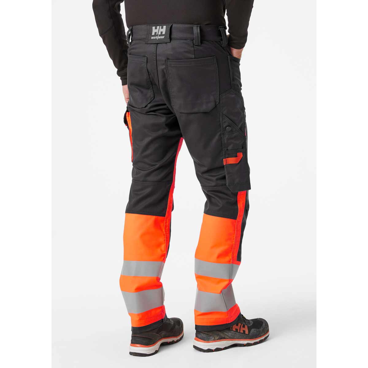       Helly-Hansen-Alna-2.0-Hi-Vis-Work-Pant-Class-1-Rear-Orange-onbody