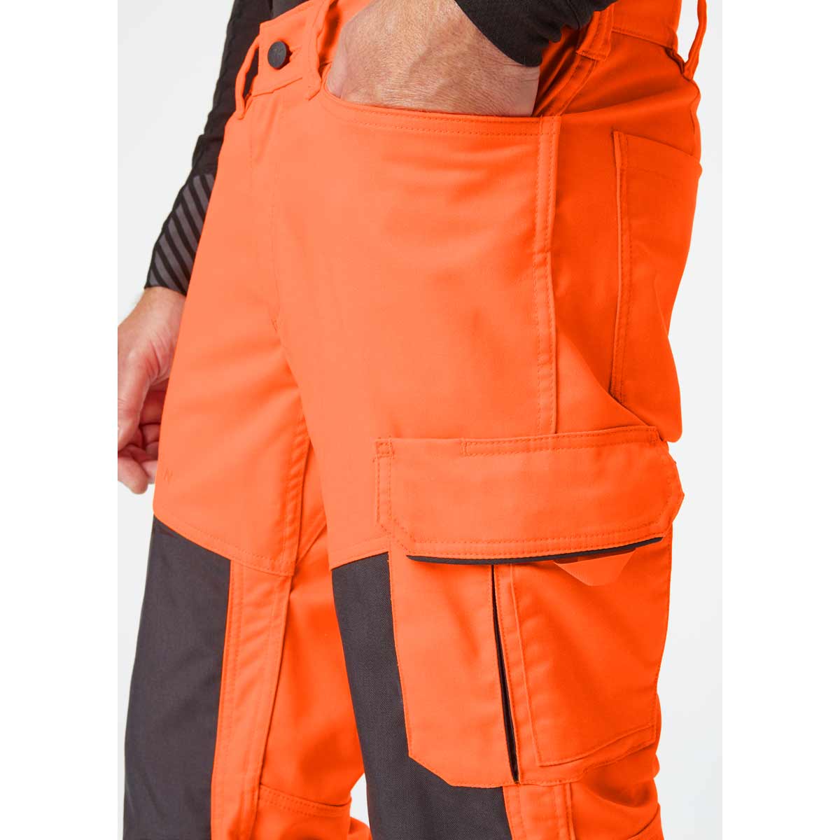     Helly-Hansen-Alna-2.0-Hi-Vis-Work-Pant-Class-2-Orange-detail