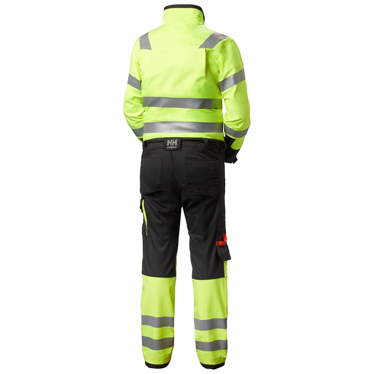 Helly Hansen Alna 2 Work Suit - Yellow - Rear