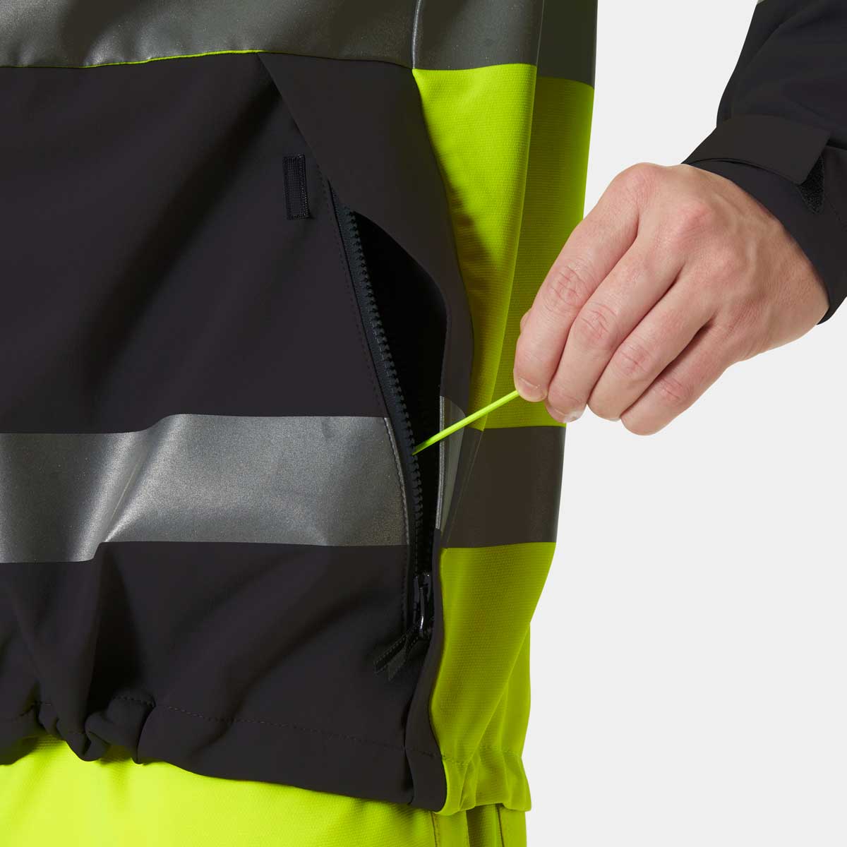 Helly Hansen Alna 4X Tech Jacket - yellow pocket detail