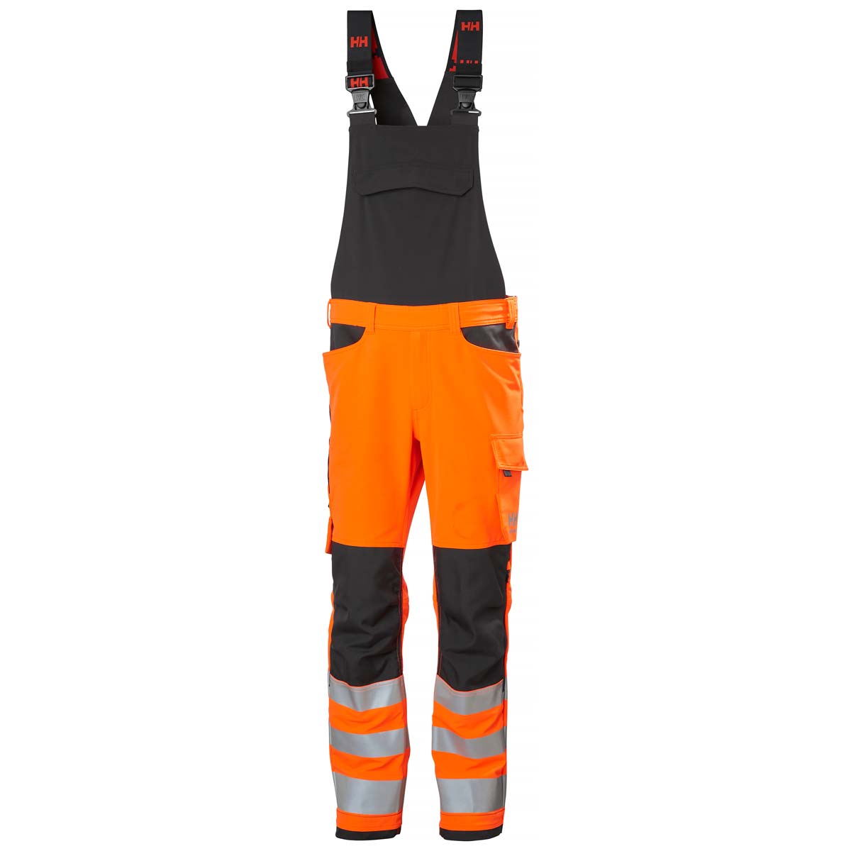 Helly Hansen Alna 4X Work Bib CL2 - Orange - Front