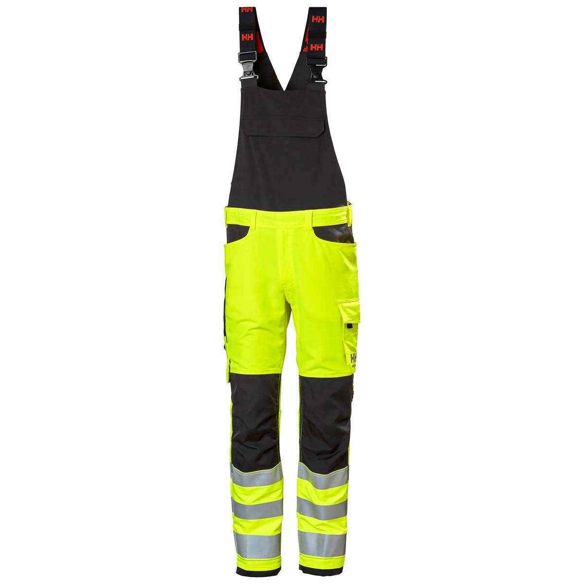 Helly Hansen Alna 4X Work Bib CL2 - Yellow - Front