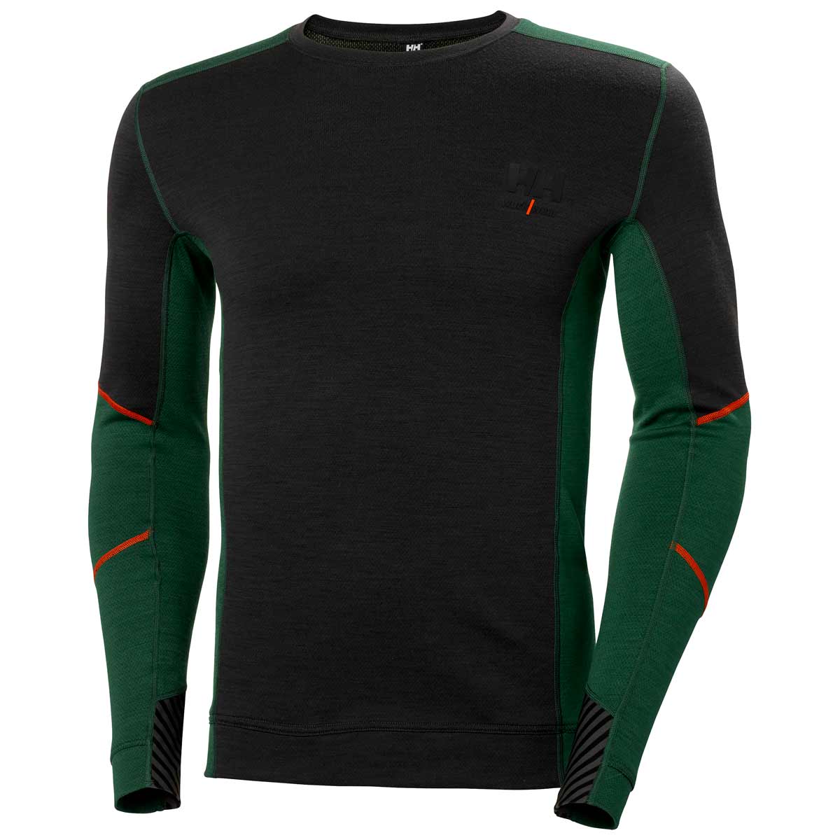     Helly-Hansen-Lifa-Merino-Crewneck-Green-Ebony