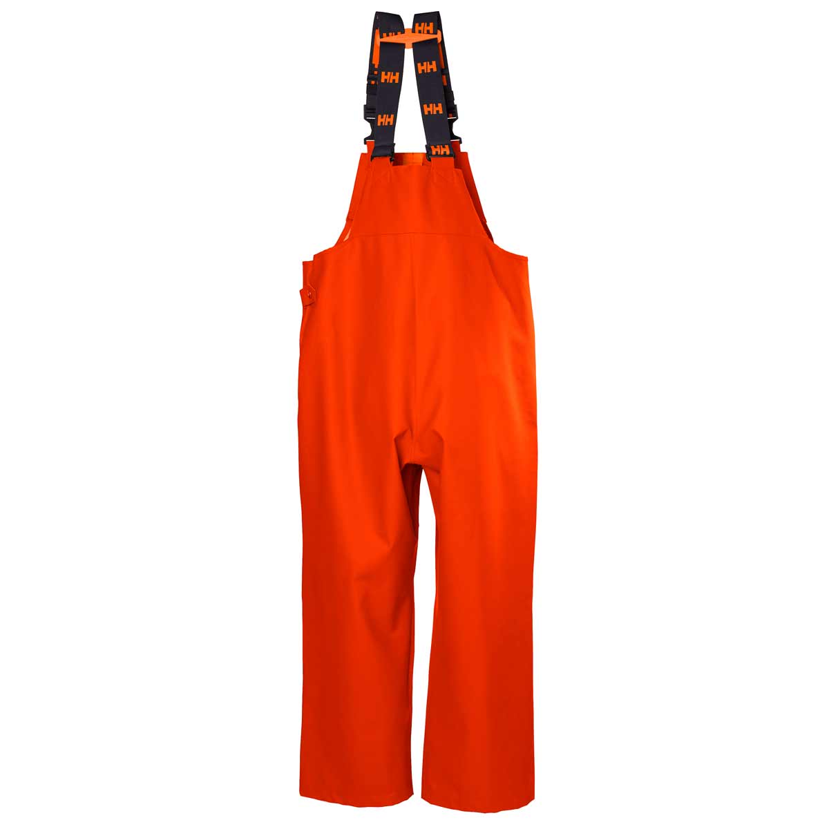    Helly-Hansen-Storm-Waterproof-Rain-Bib-Orange-Rear