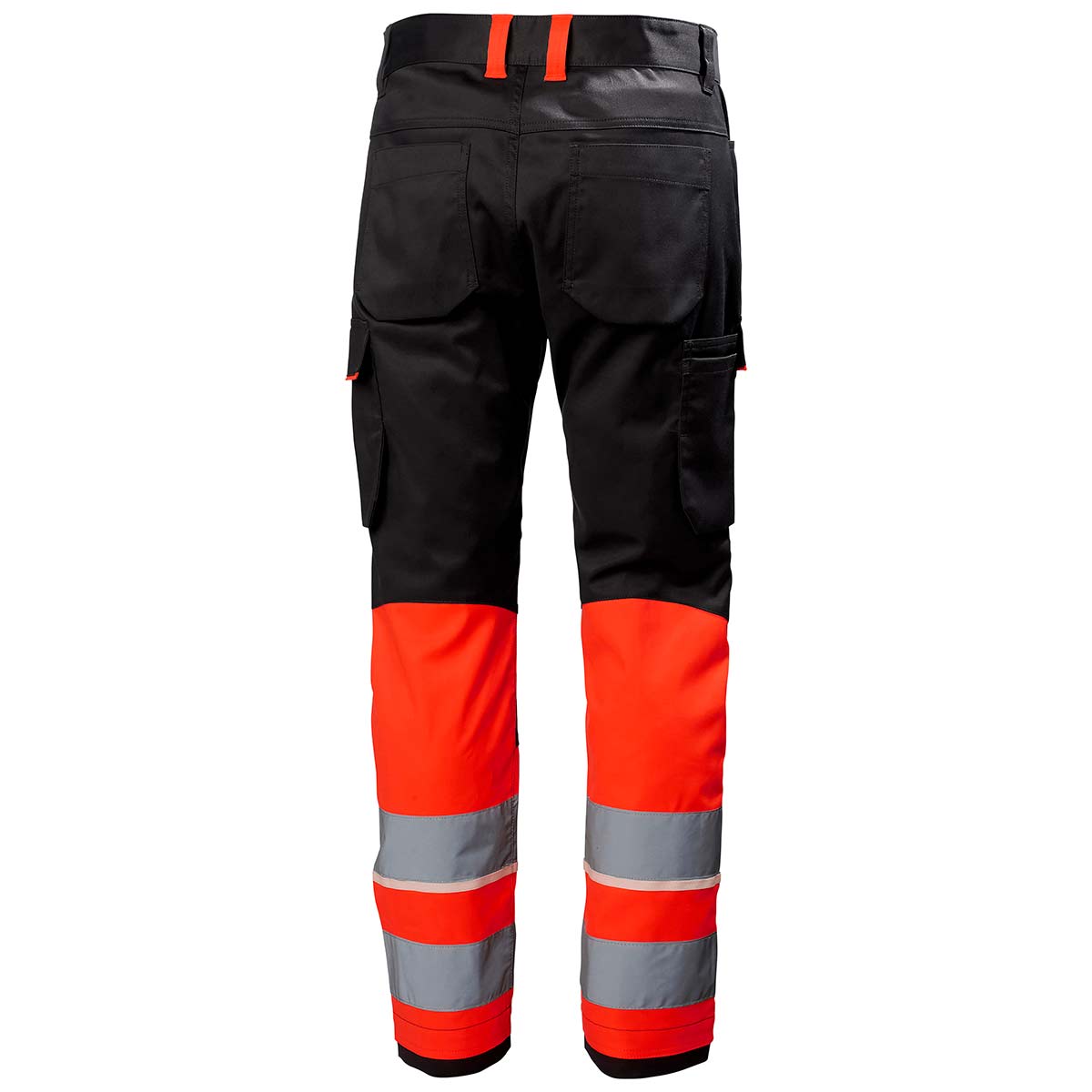 Helly Hansen UC-ME Service Pant Class 1 Hi-Vis Red - Ebony Rear