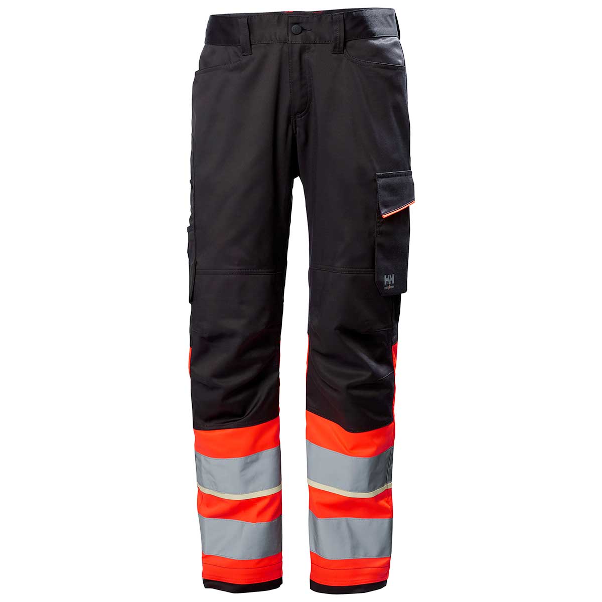 Helly Hansen UC-ME Work Pant Class 1 Hi-Vis Red - Ebony