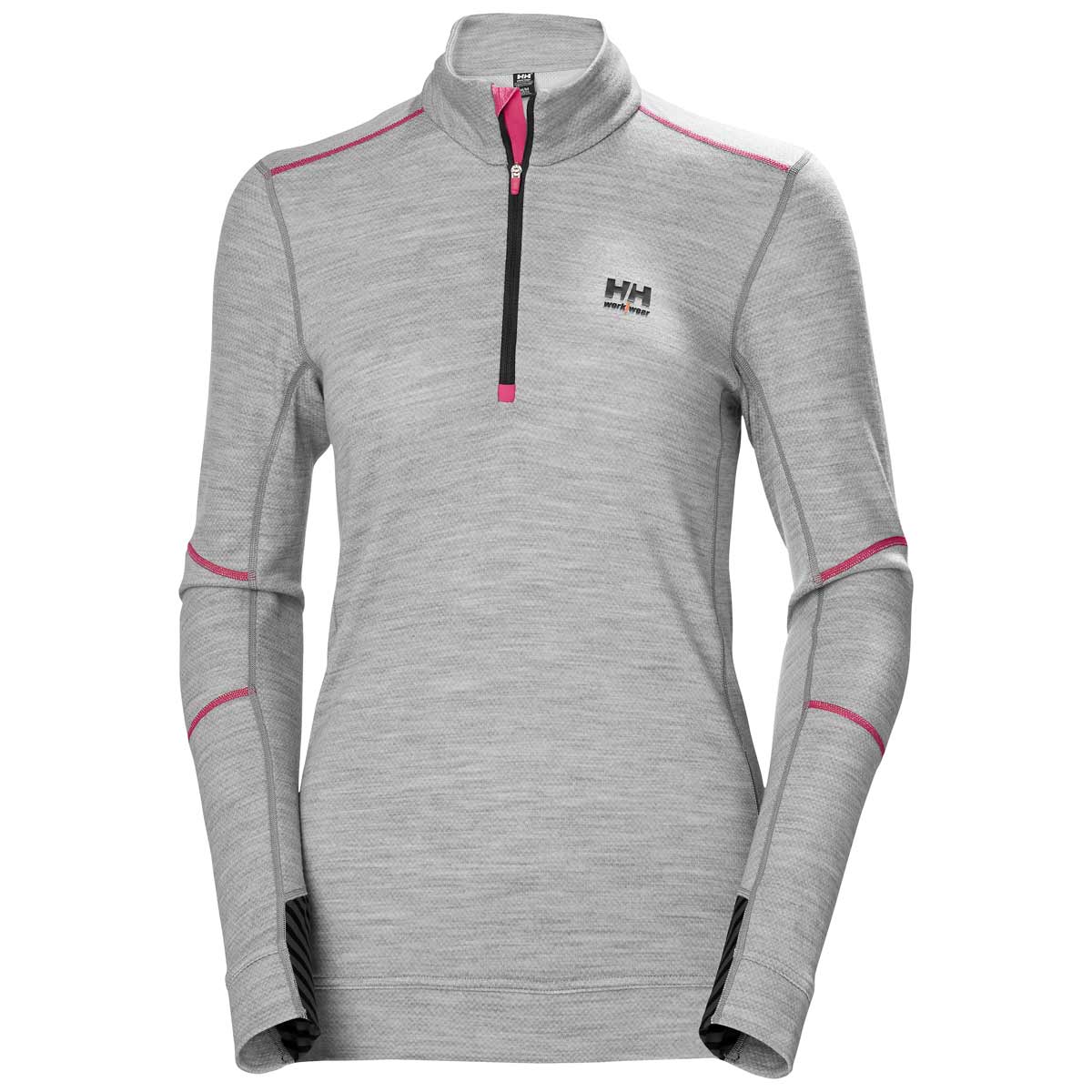     Helly-Hansen-Women_s-Lifa-Merino-Half-Zip-Base-layer-Grey-Melange-front