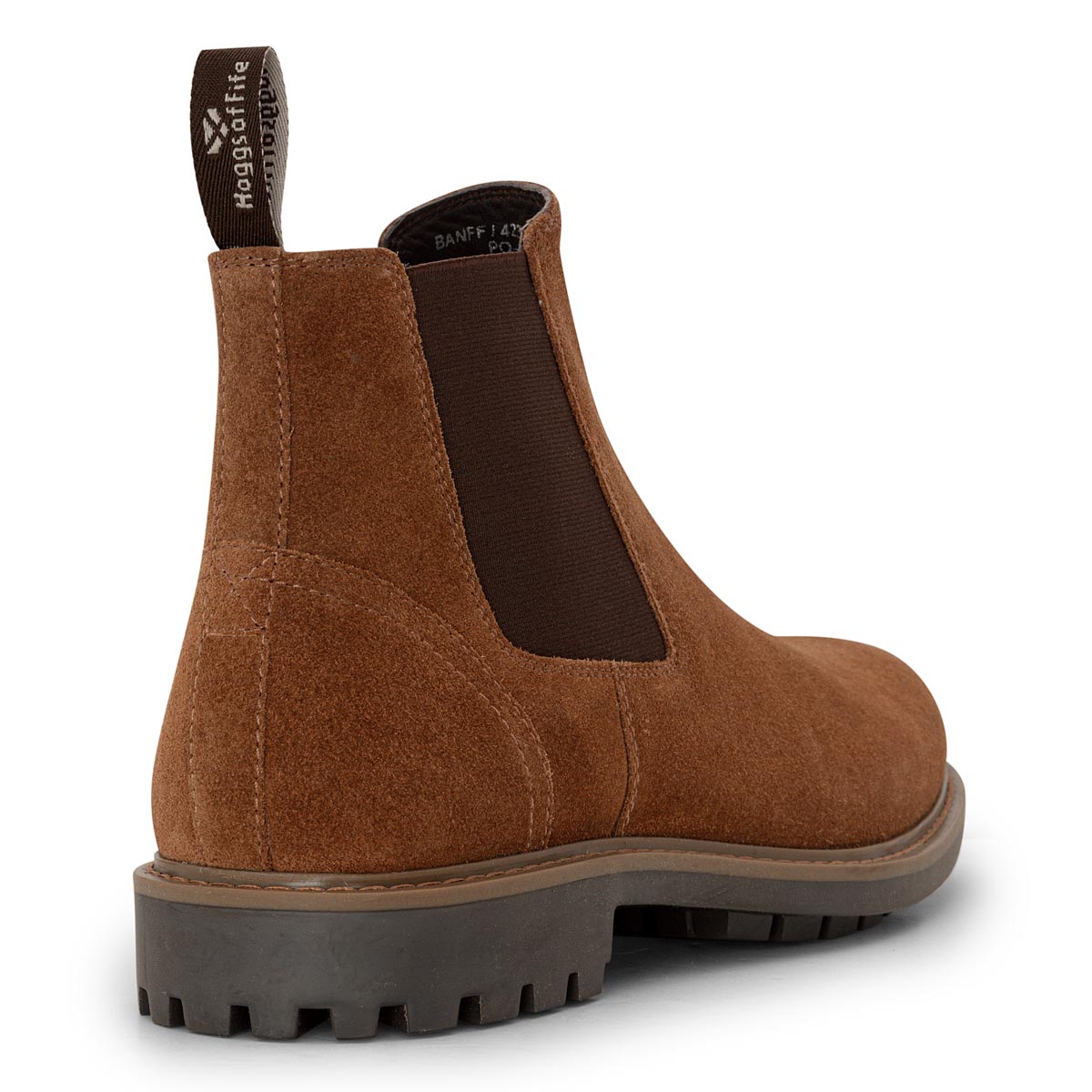 Hoggs of Fife Banff Dealer Boot - Coffee Suede Rear